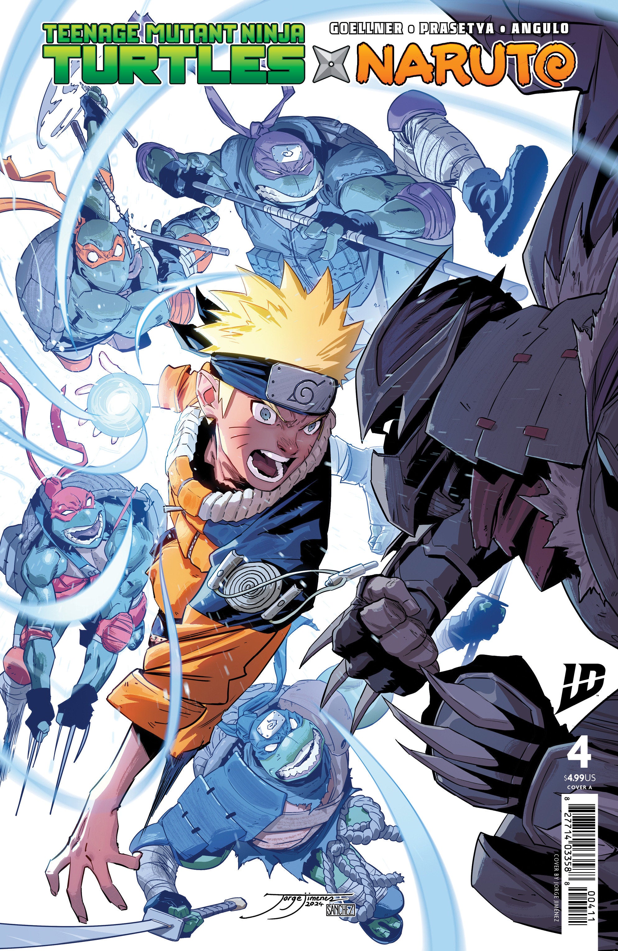 Teenage Mutant Ninja Turtles X Naruto #4 Cover A (Jiménez)
