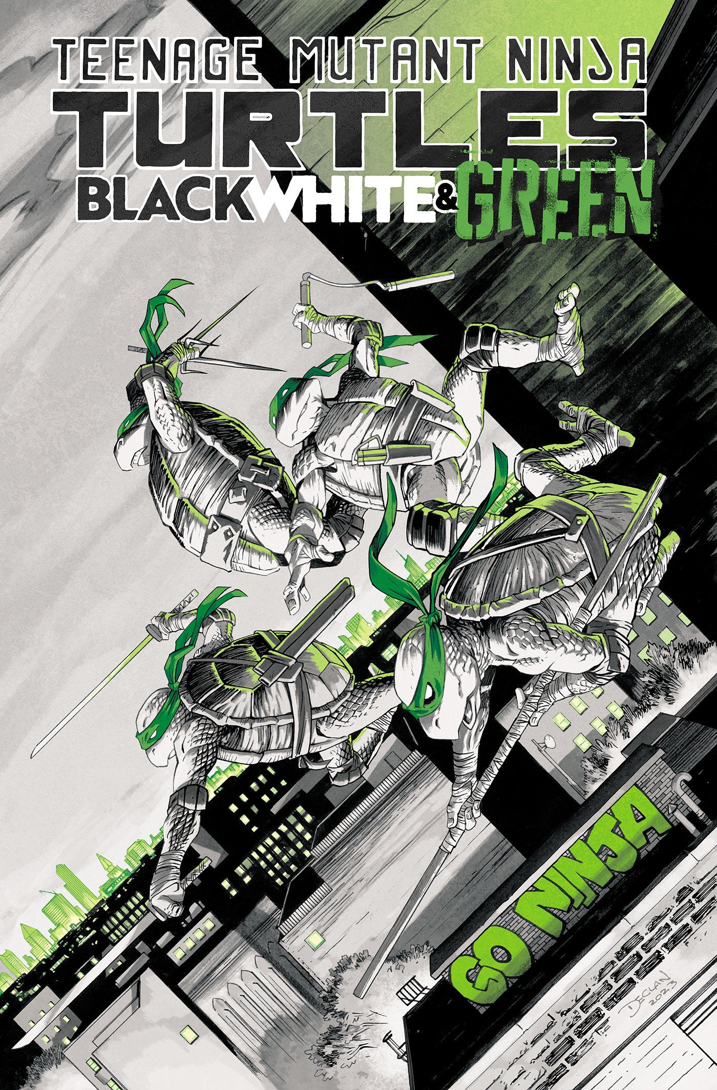 Teenage Mutant Ninja Turtles Black, White, And Green TPB