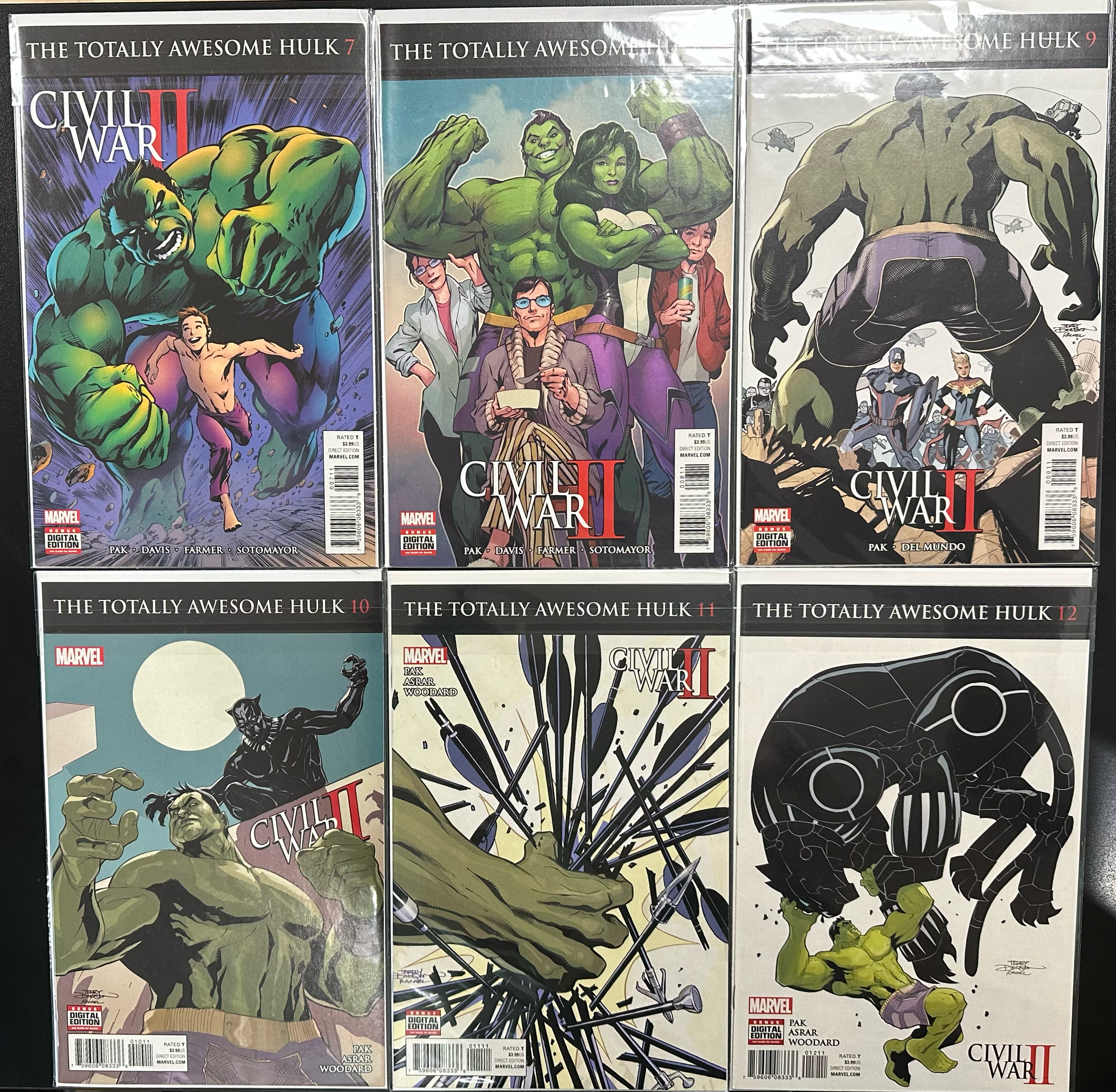 Comic Set - Totally Awesome Hulk #1-12