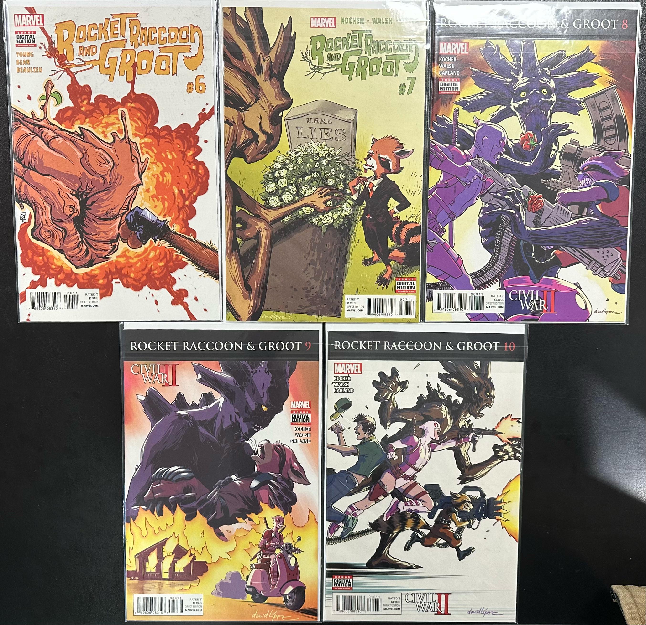 Comic Set - Rocket Raccoon & Groot (Complete Series)