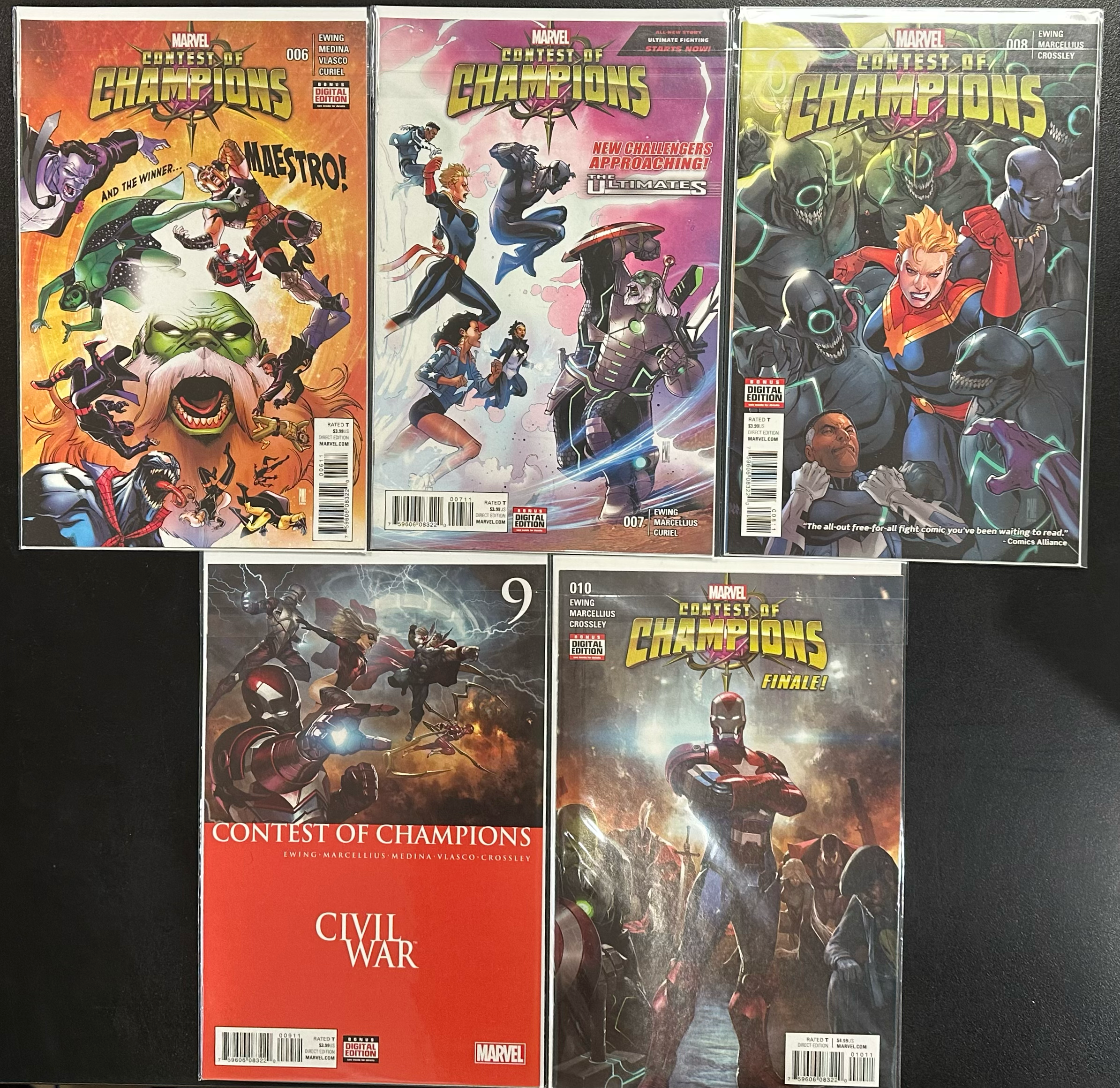 Comic Set - Contest of Champions (2015) (Complete Series)