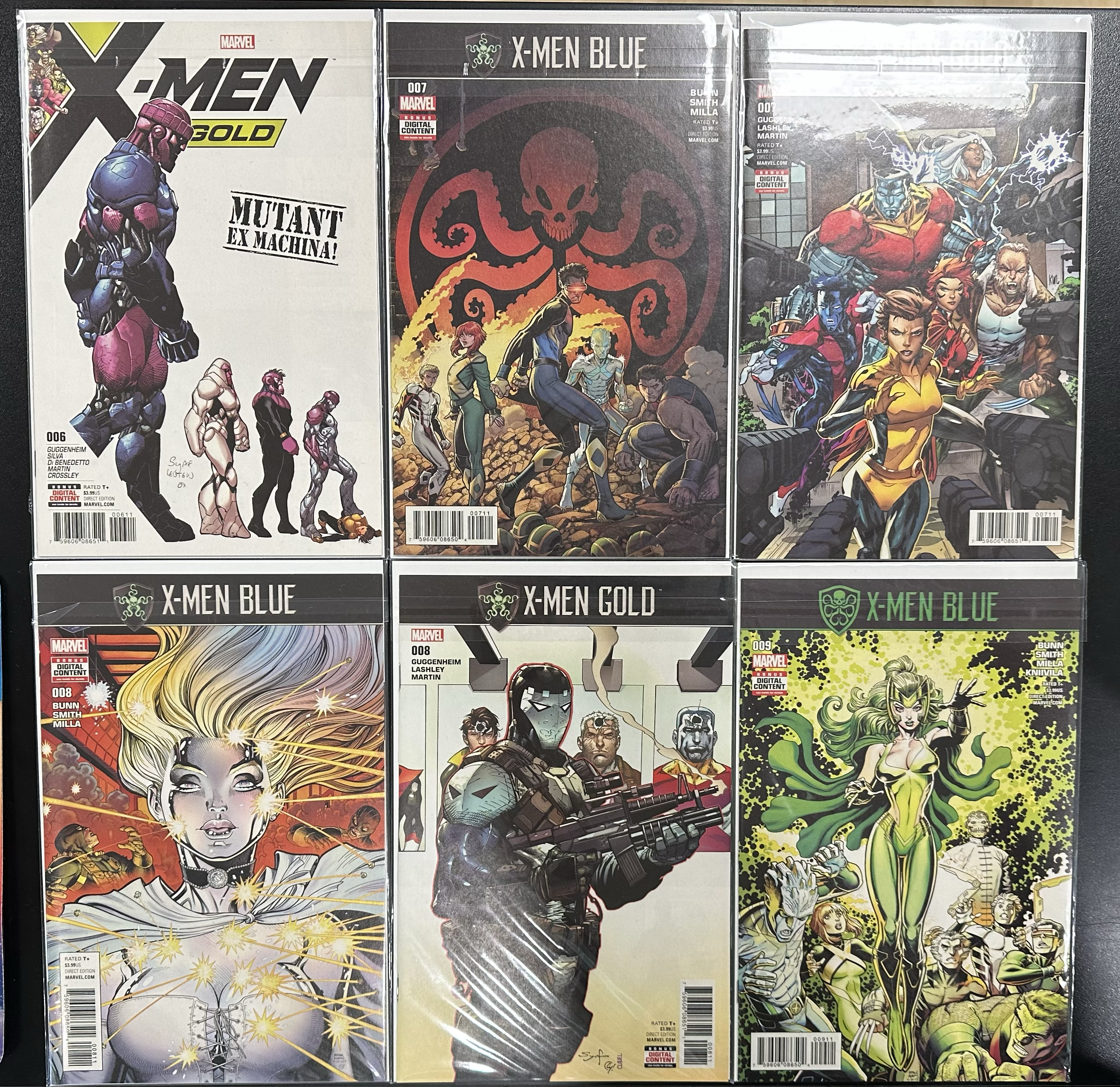 Comic Set - X-Men Blue (2017) #1-12 + X-Men Gold (2017) #1-12 + X-Men Prime (2017)