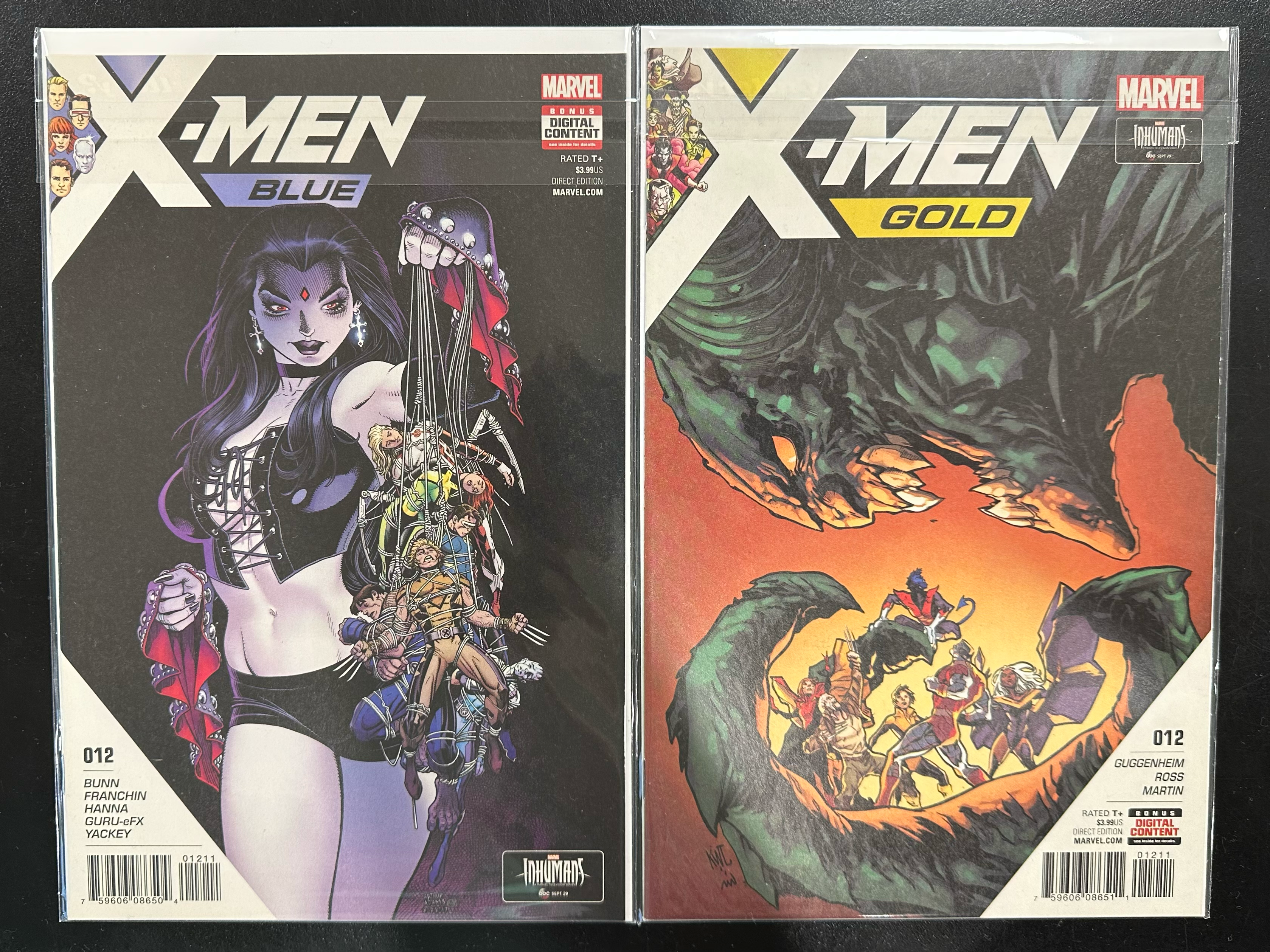 Comic Set - X-Men Blue (2017) #1-12 + X-Men Gold (2017) #1-12 + X-Men Prime (2017)