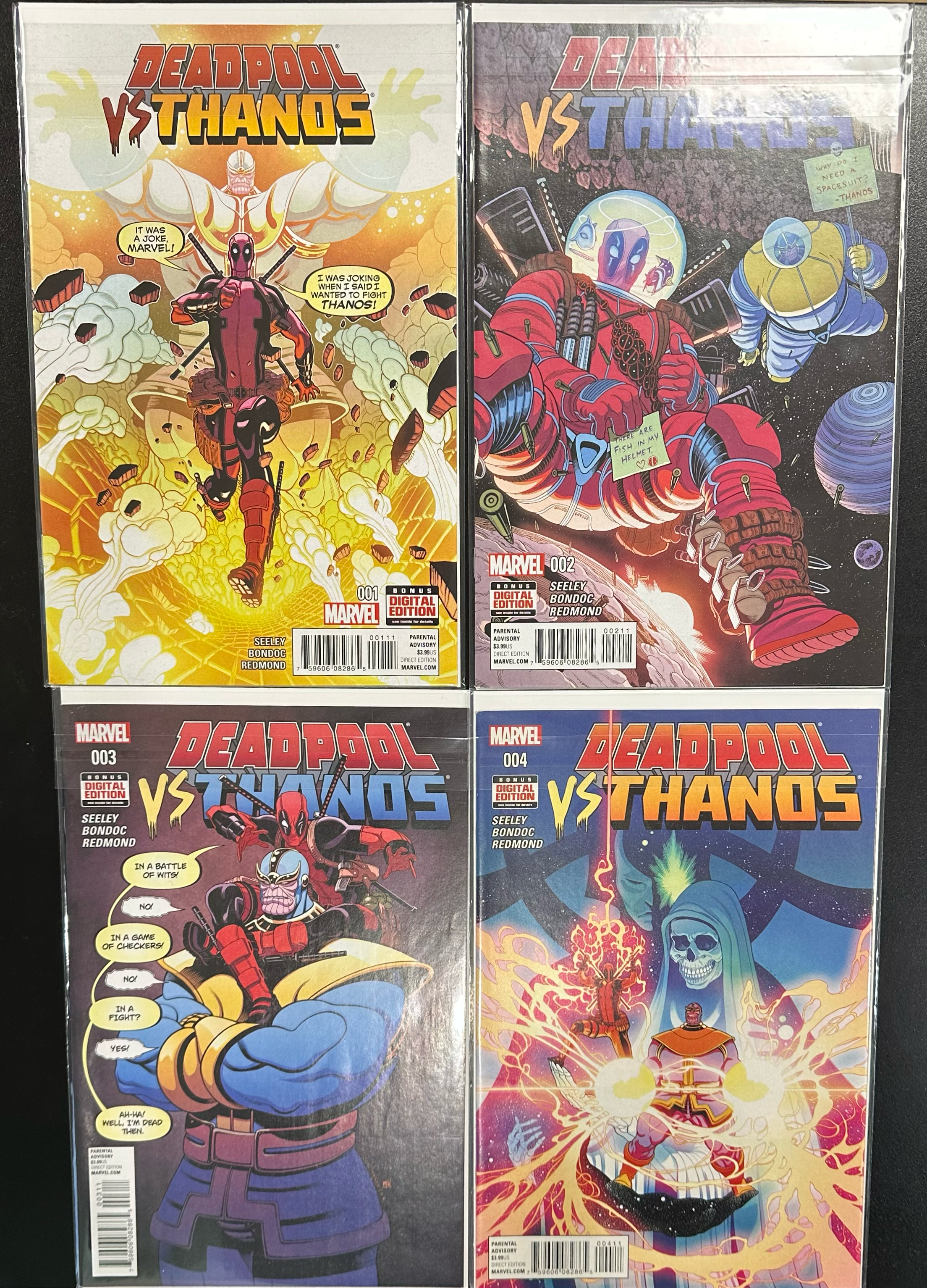 Comic Set - Deadpool vs Thanos (Complete Series)