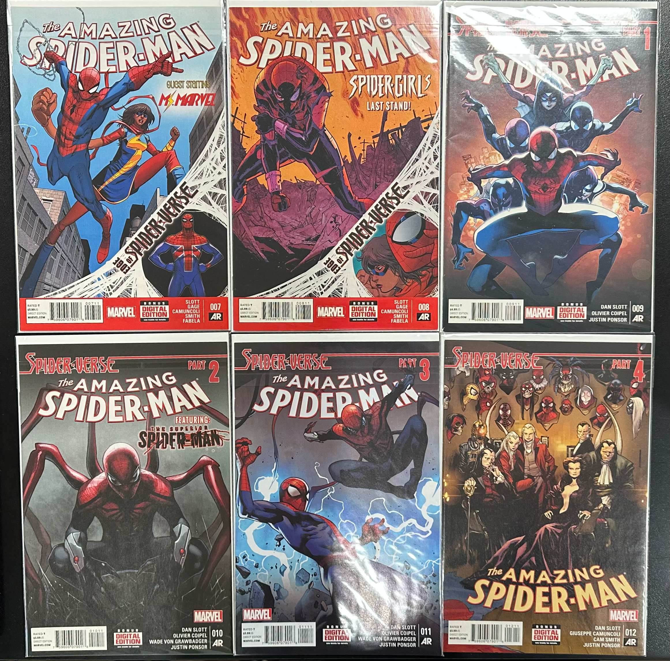 Comic Set - Amazing Spider-Man (2014) #1-15 (Spider-Verse Story Arc)