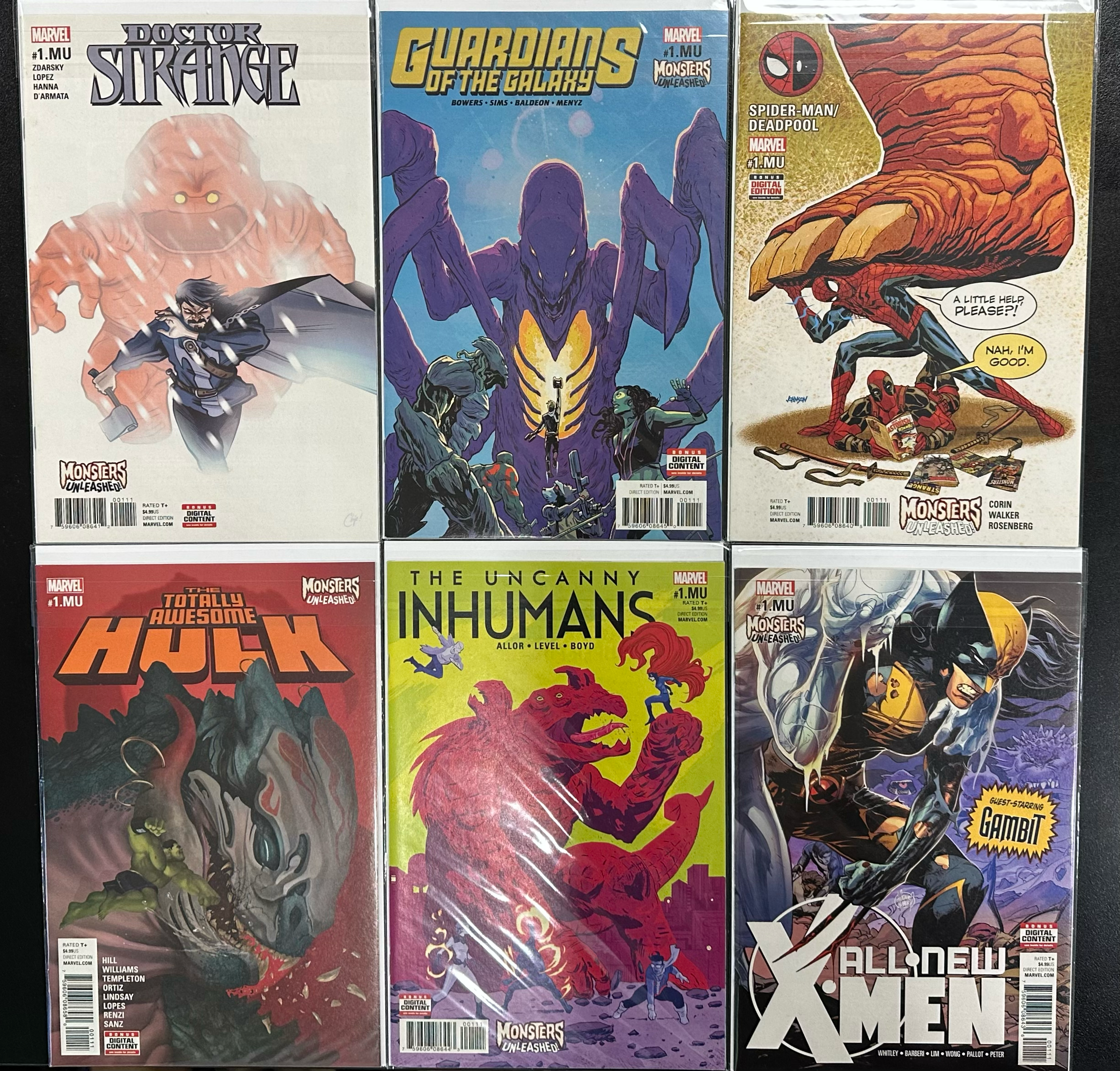 Comic Set - Marvel Monsters Unleashed (Complete Series) + Tie-In's