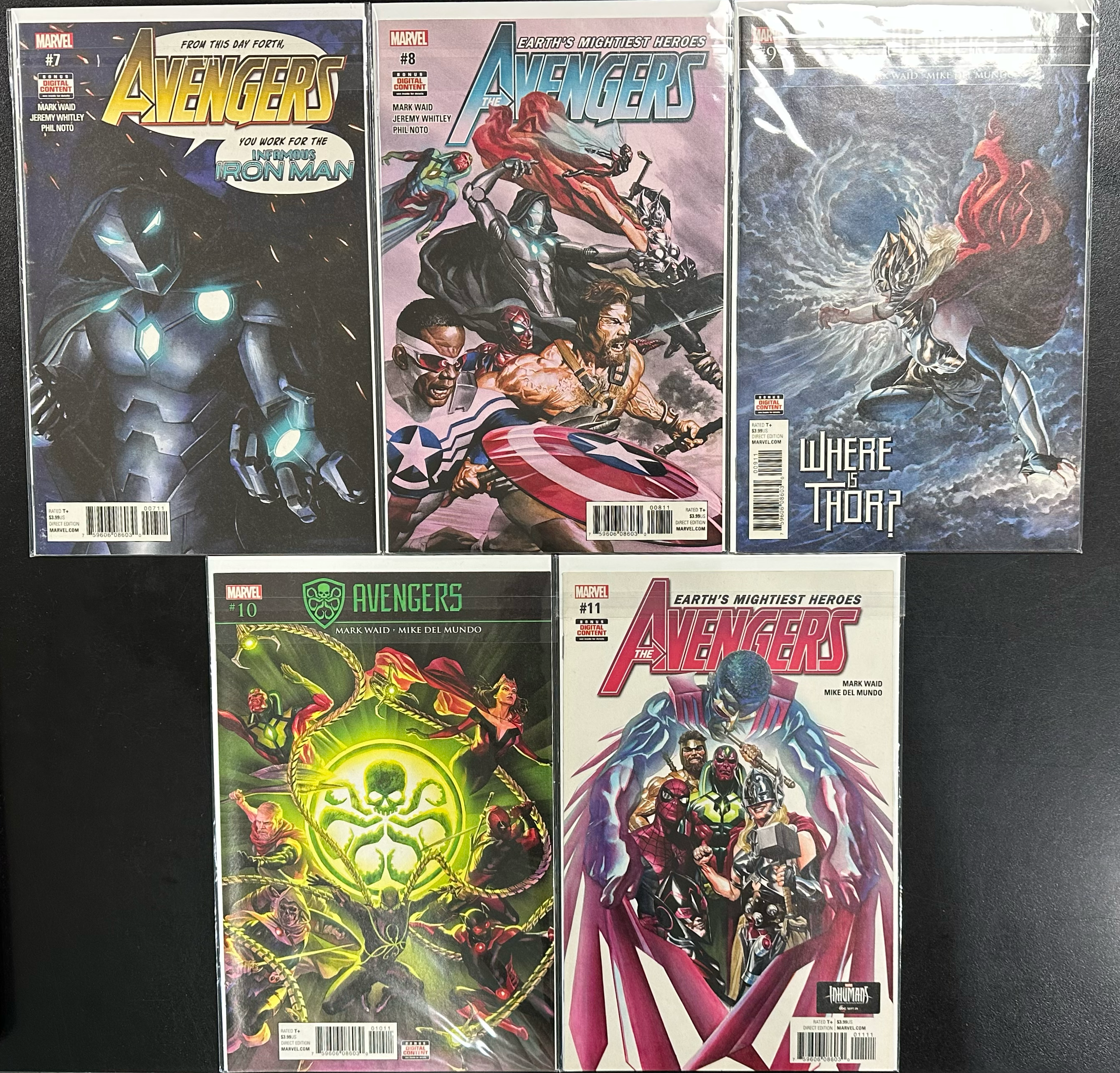 Comic Set - Avengers (2016) #1-11