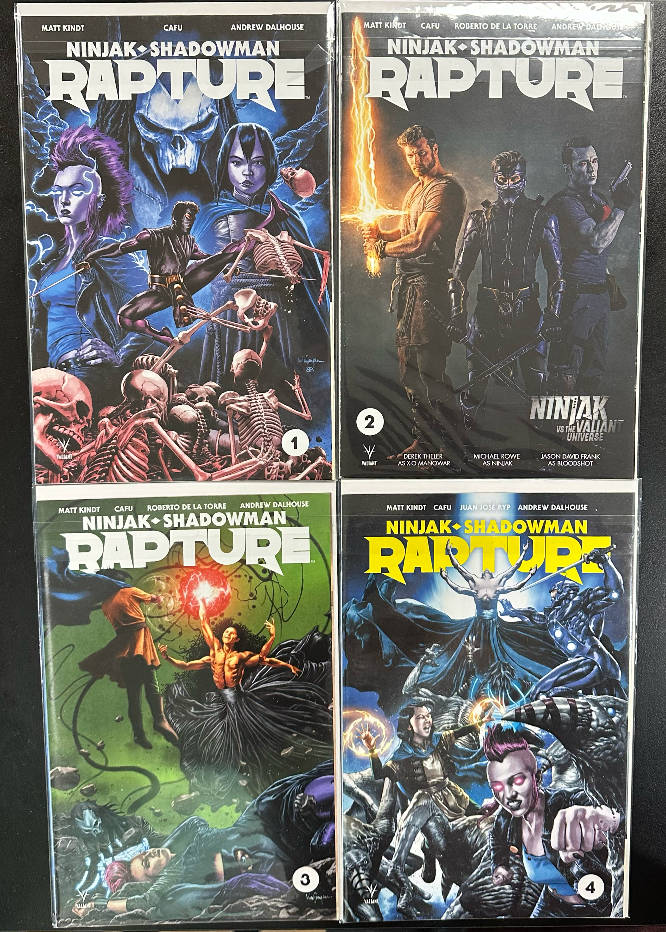Comic Set - Valiant Ninjak Shadowman Rapture (2017) (Complete Series)
