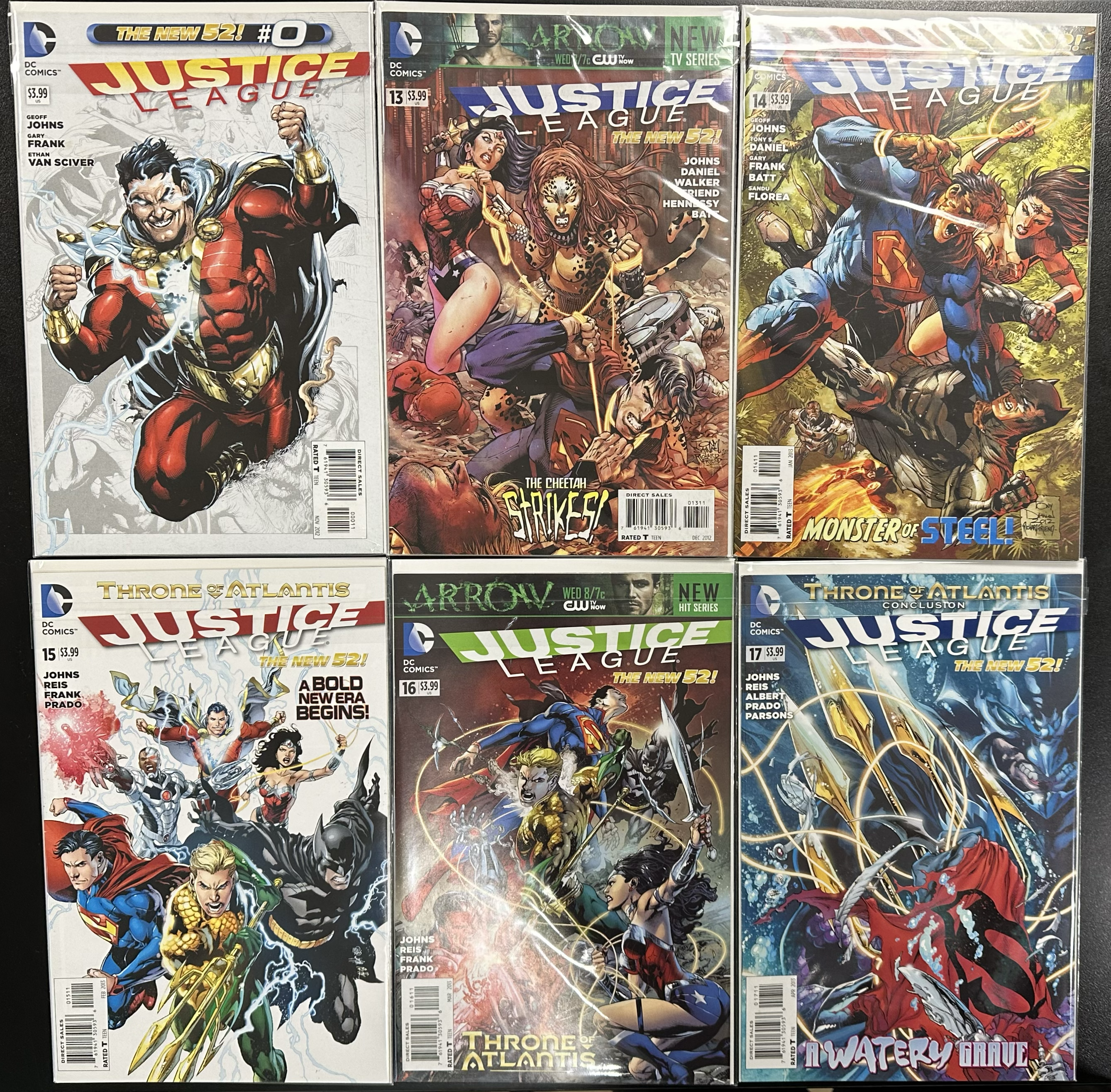 Comic Set - Justice League (2012) #0 + #13-52 + Trinity War Tie-In's + Darkseid War Tie-In's