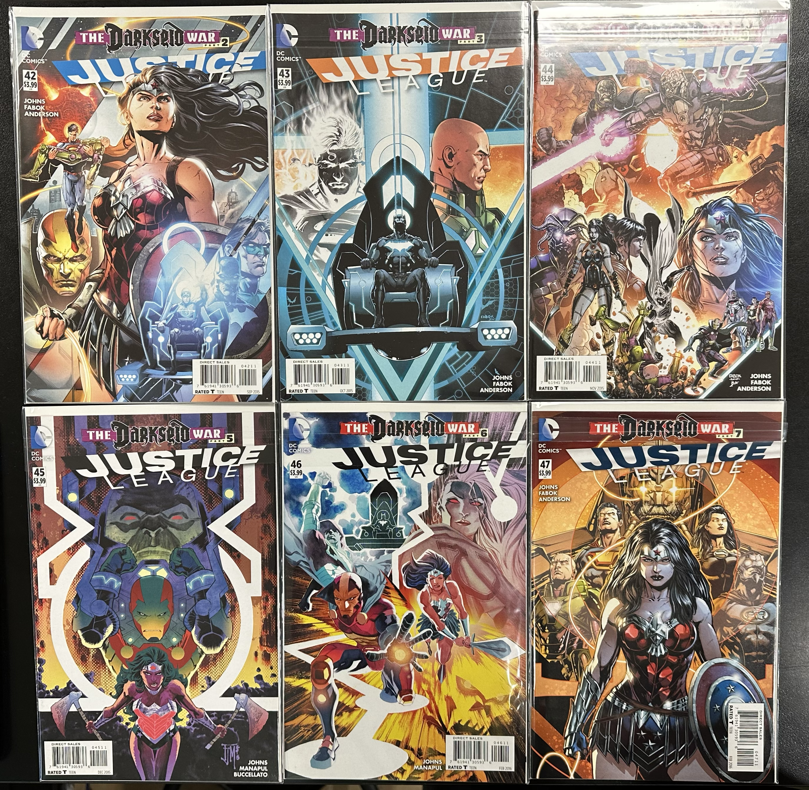 Comic Set - Justice League (2012) #0 + #13-52 + Trinity War Tie-In's + Darkseid War Tie-In's