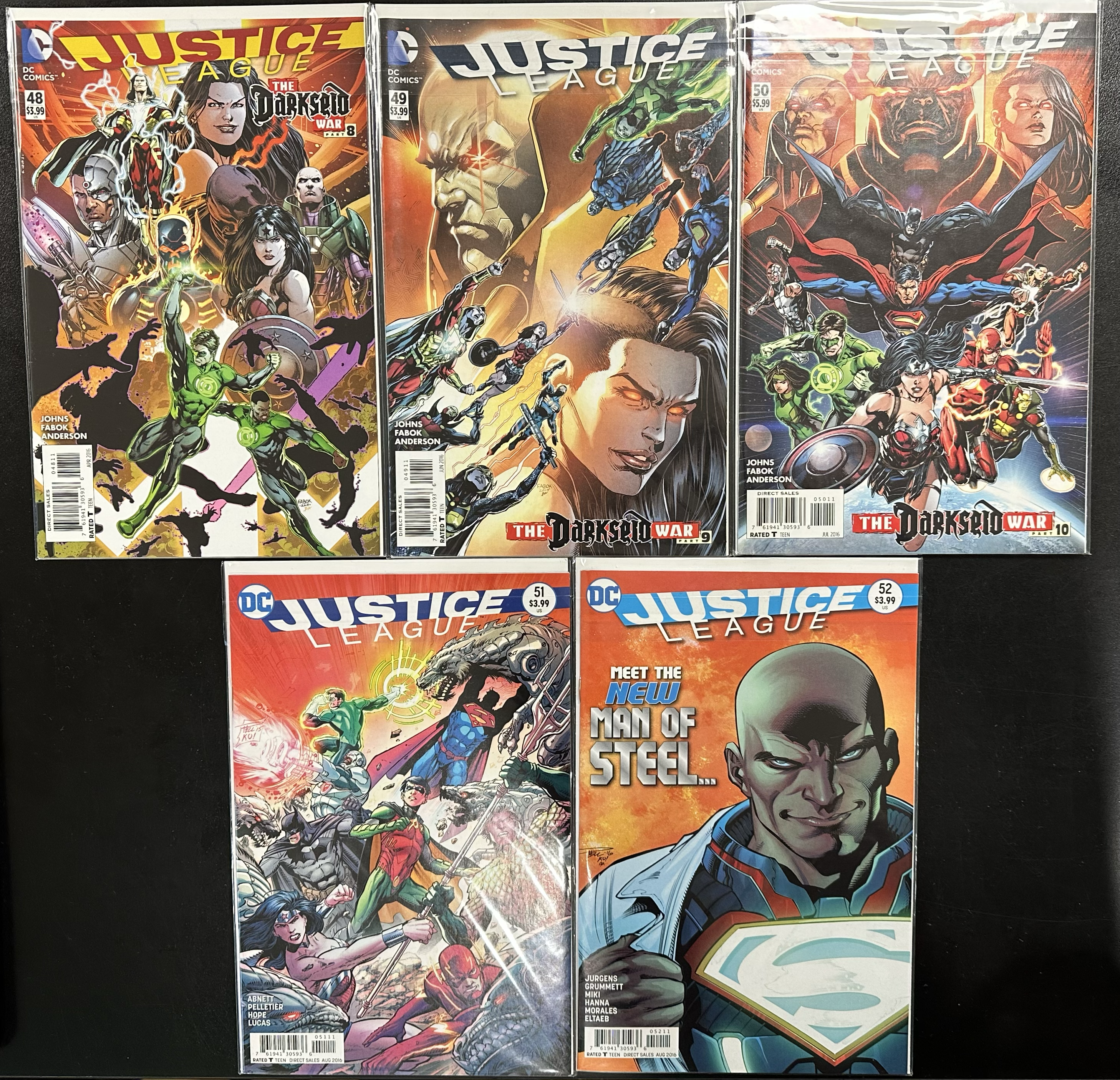 Comic Set - Justice League (2012) #0 + #13-52 + Trinity War Tie-In's + Darkseid War Tie-In's