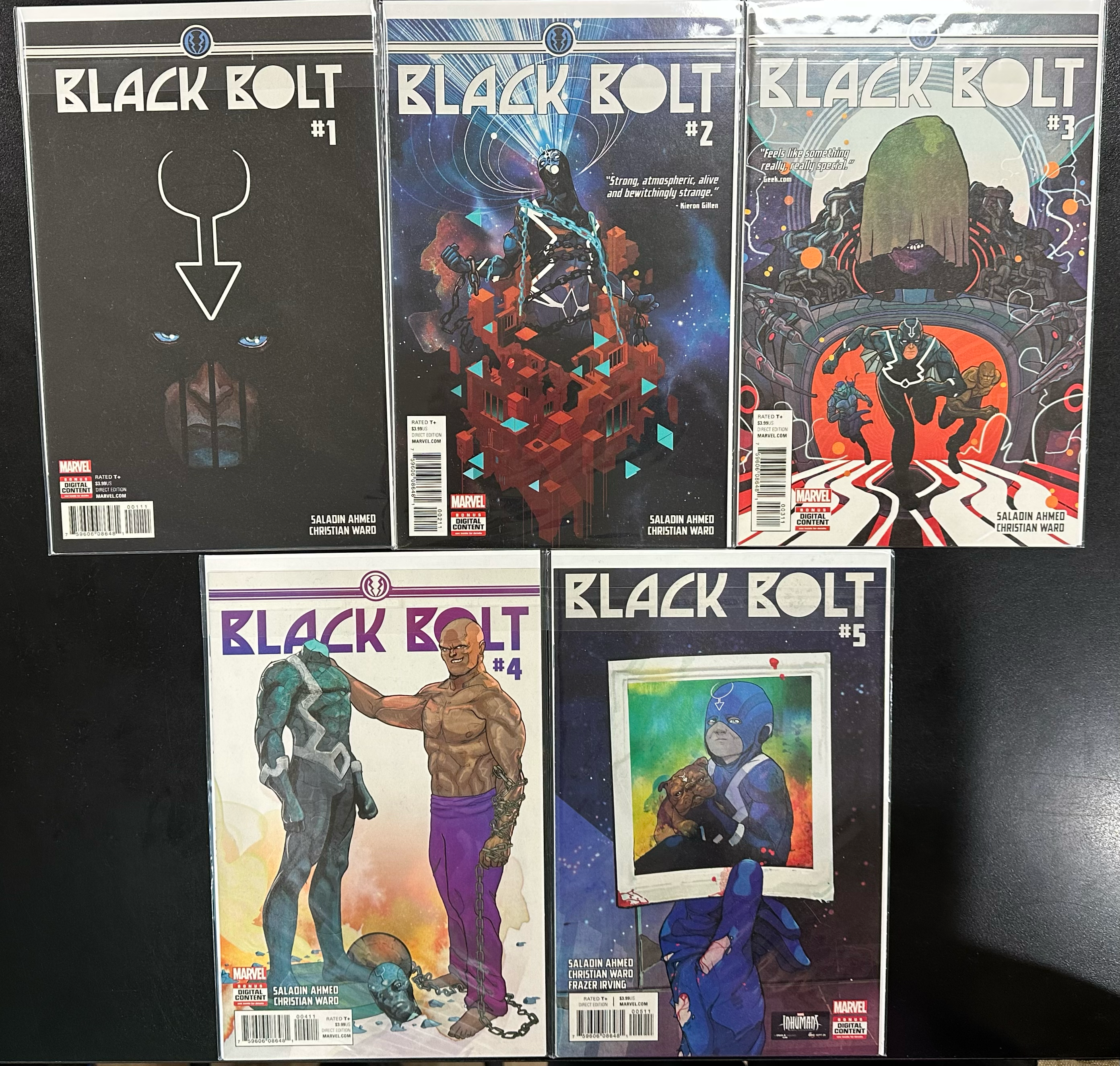 Comic Set - Black Bolt (2017) #1-5