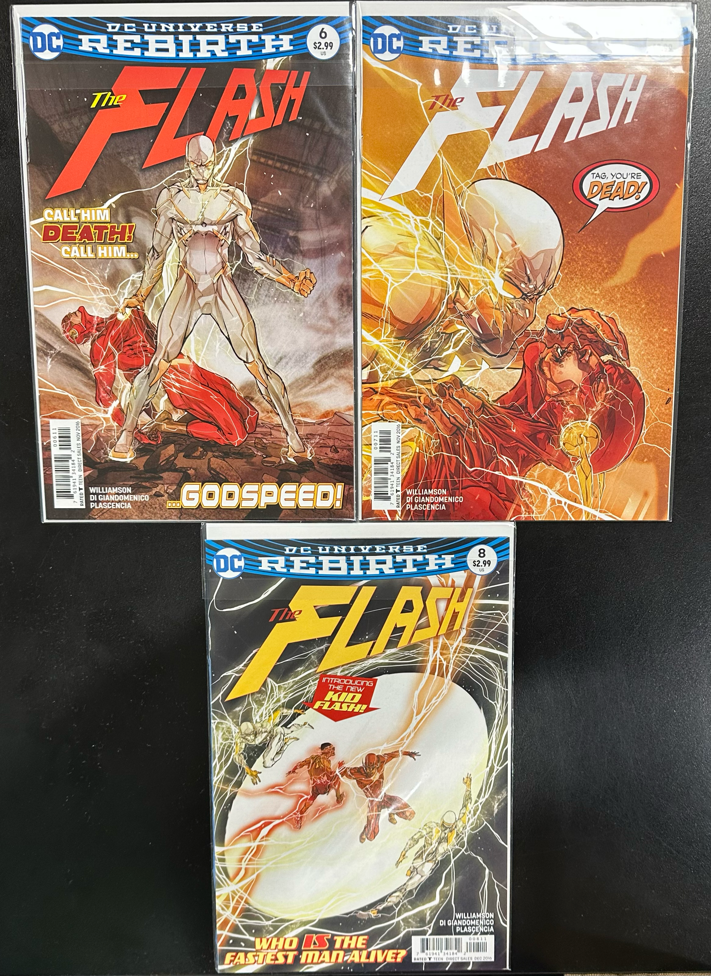 Comic Set - Flash (2016) #1-8 + Flash: Rebirth #1