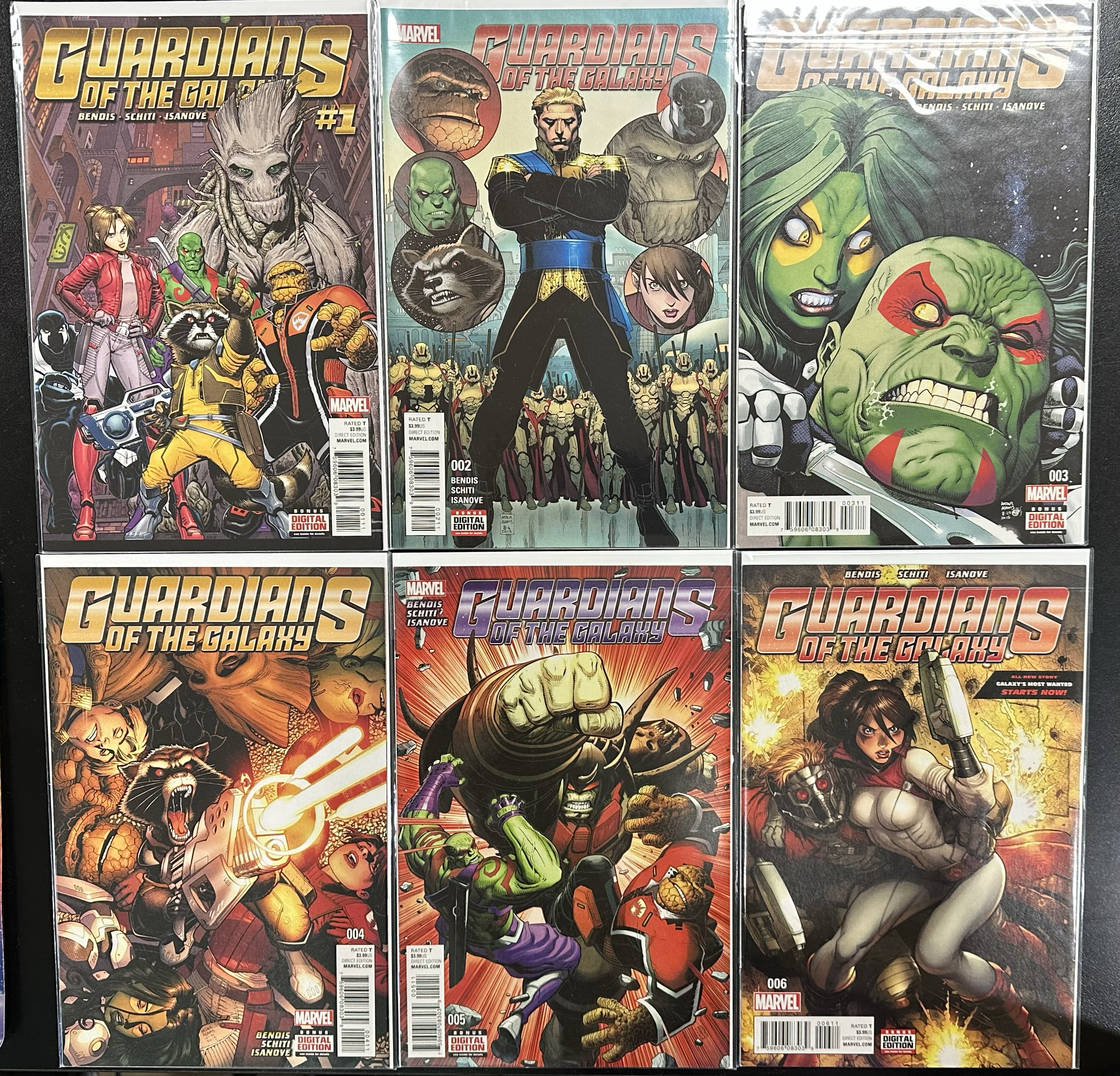 Comic Set - Guardians Of The Galaxy (2015) (Complete Series)