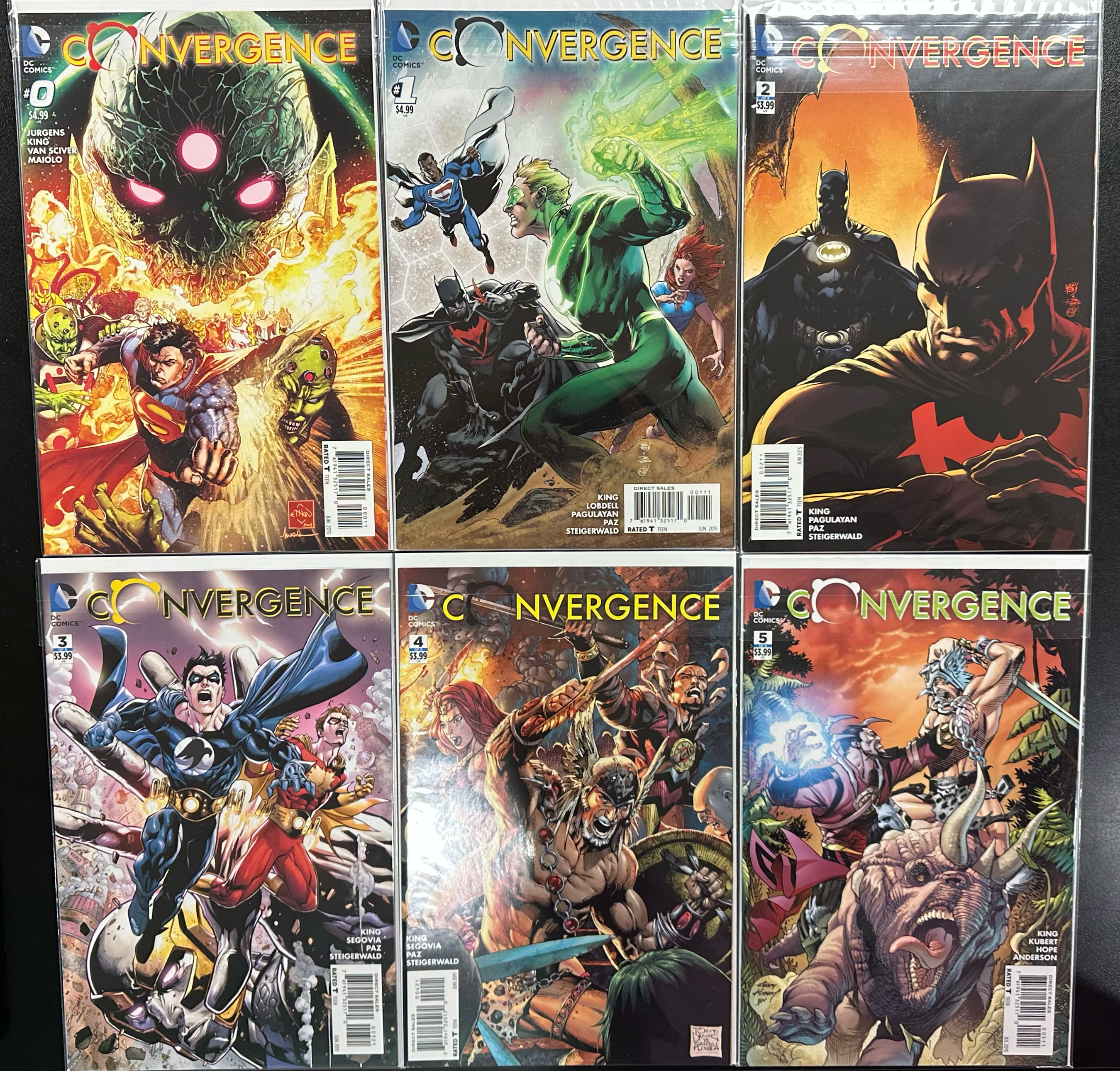 Comic Set - Convergence (Complete Series) + Divergence Free Comic Book Day Special