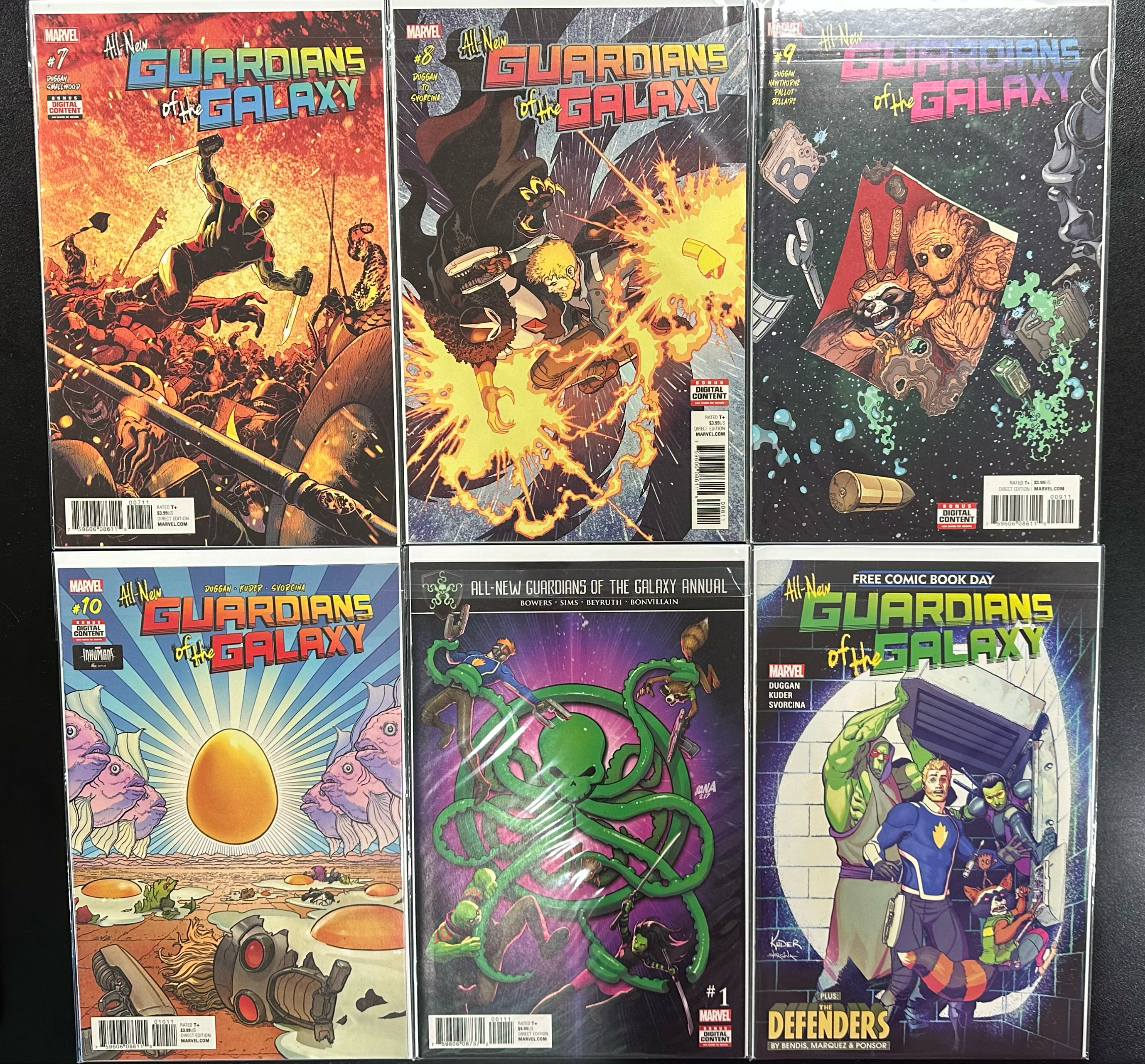 Comic Set - All-New Guardians Of The Galaxy (2017) #1-10 + Annual + Free Comic Book Day Special