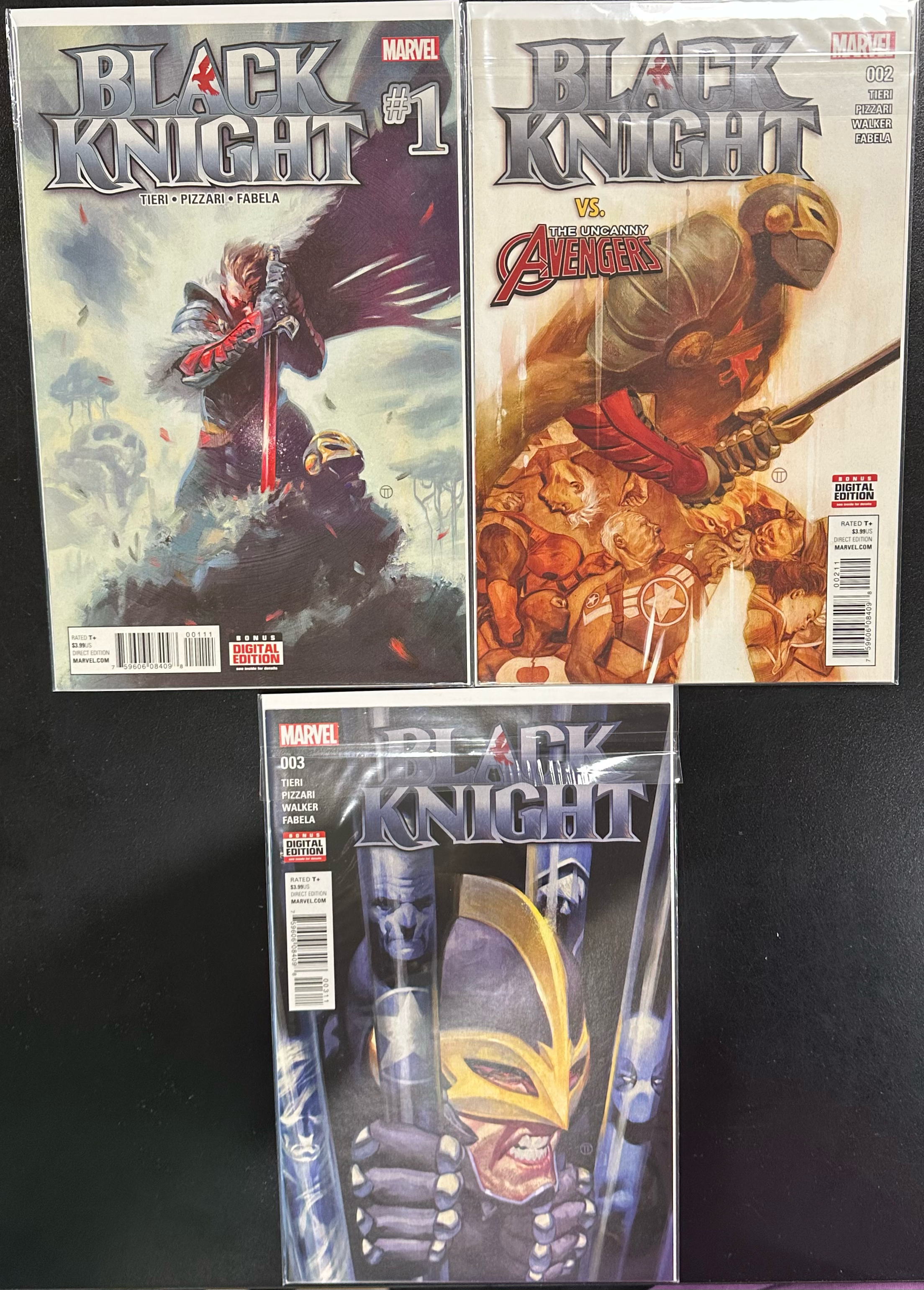 Comic Set - Black Knight (2015) #1-3