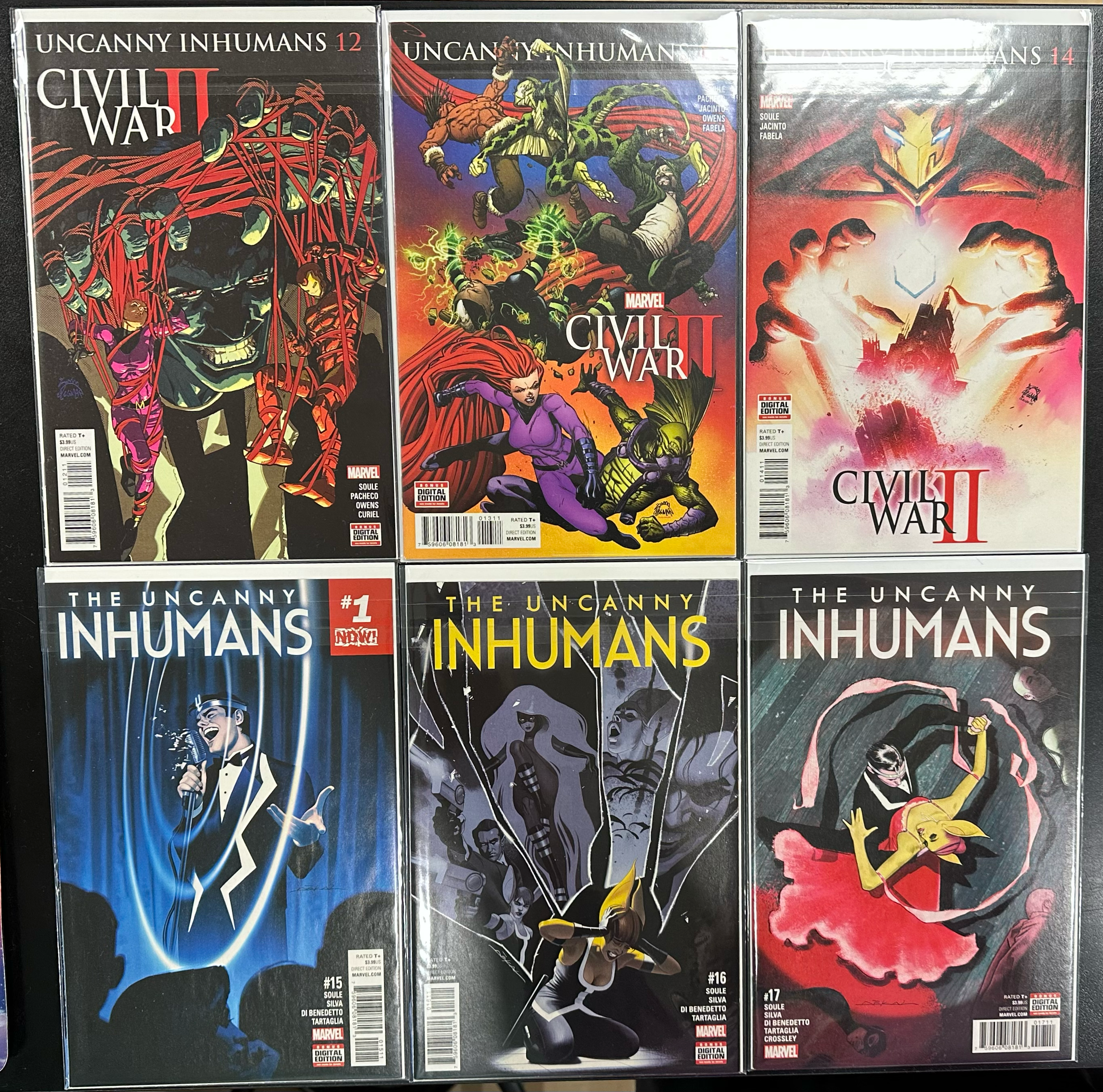 Comic Set - Uncanny Inhumans (2015) (Complete Series)
