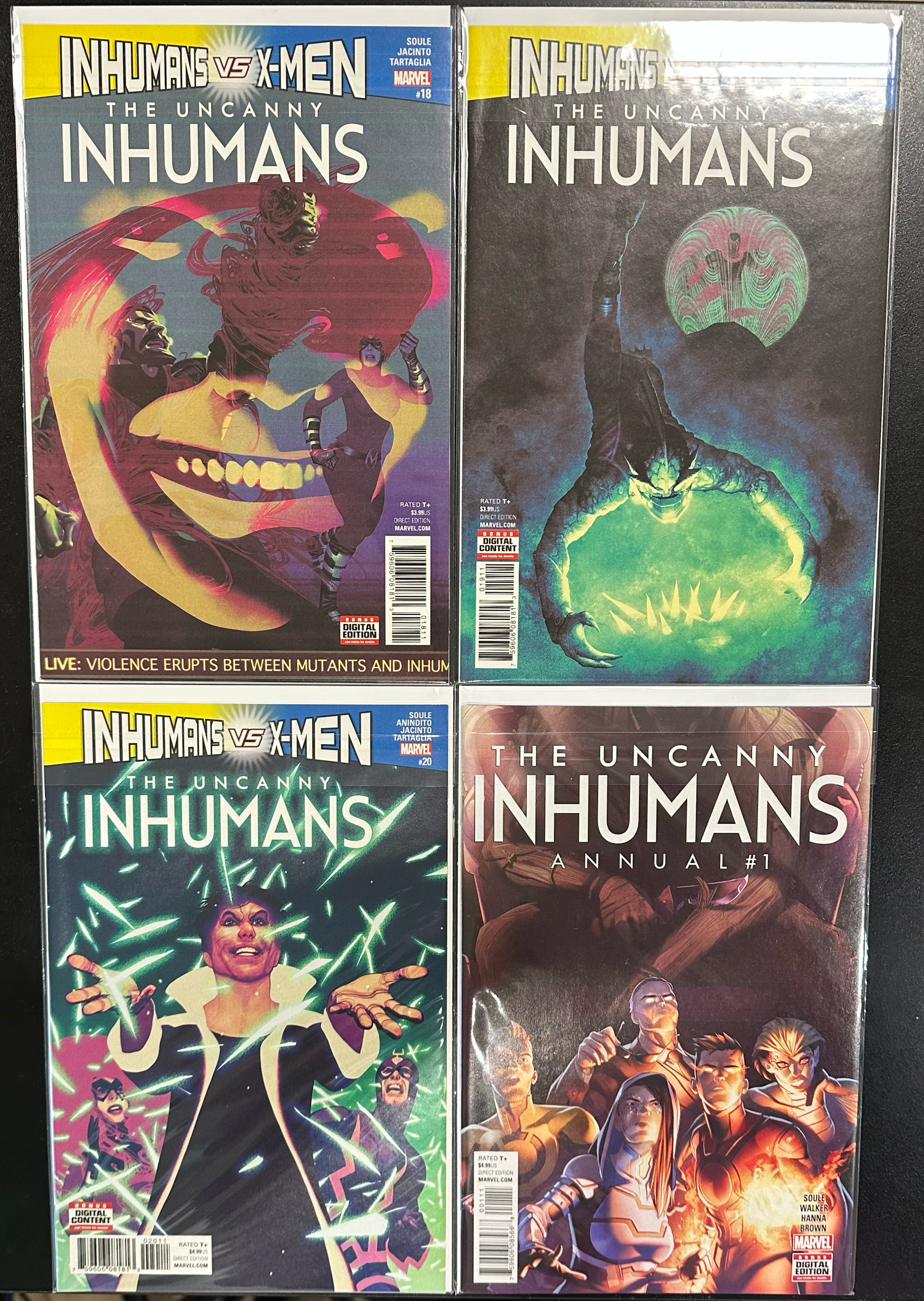 Comic Set - Uncanny Inhumans (2015) (Complete Series)