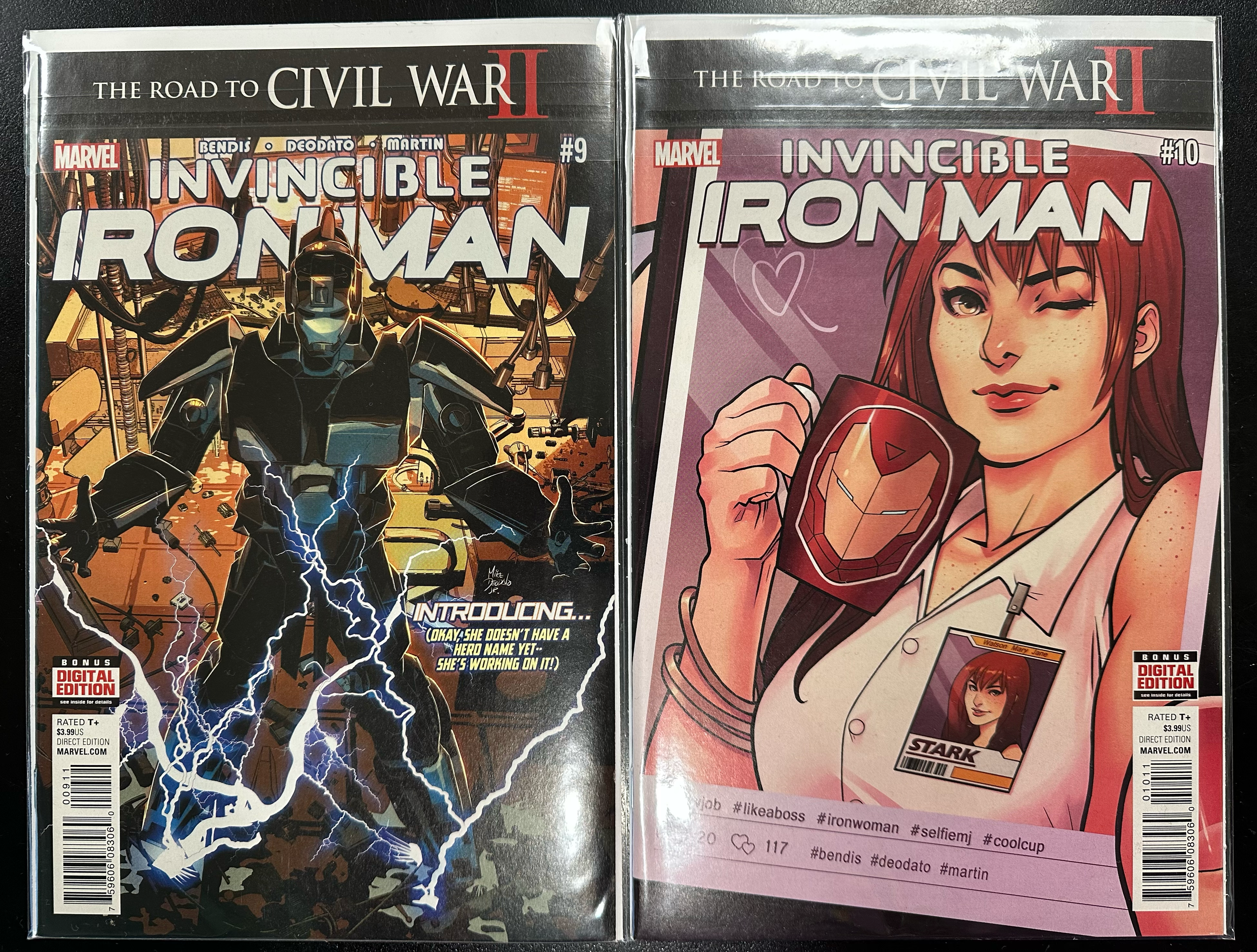 Comic Set - Invincible Iron Man (2015) #9-10