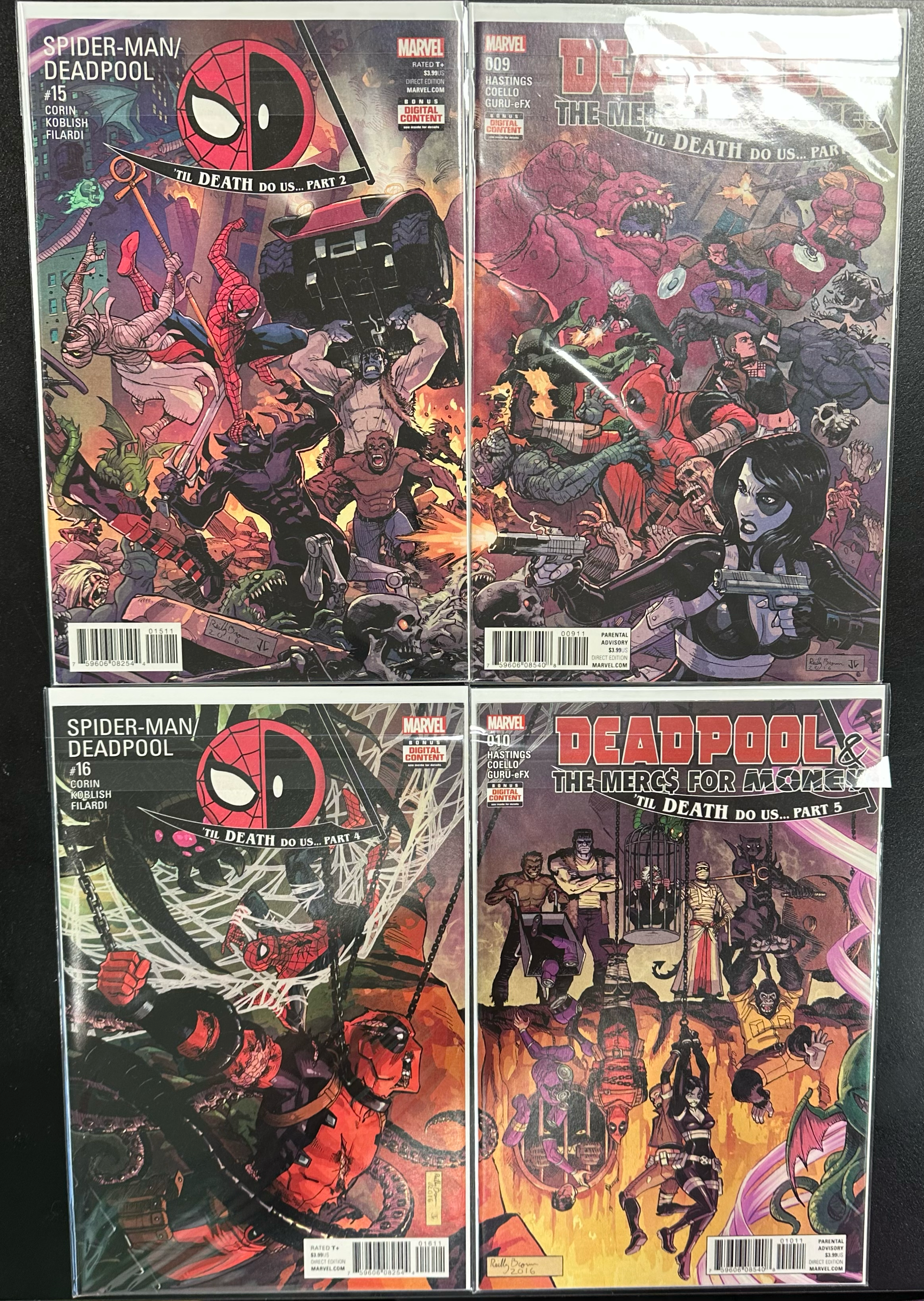 Comic Set - Deadpool (2015) (Complete Series) + Til Death Do Us Crossover Issues