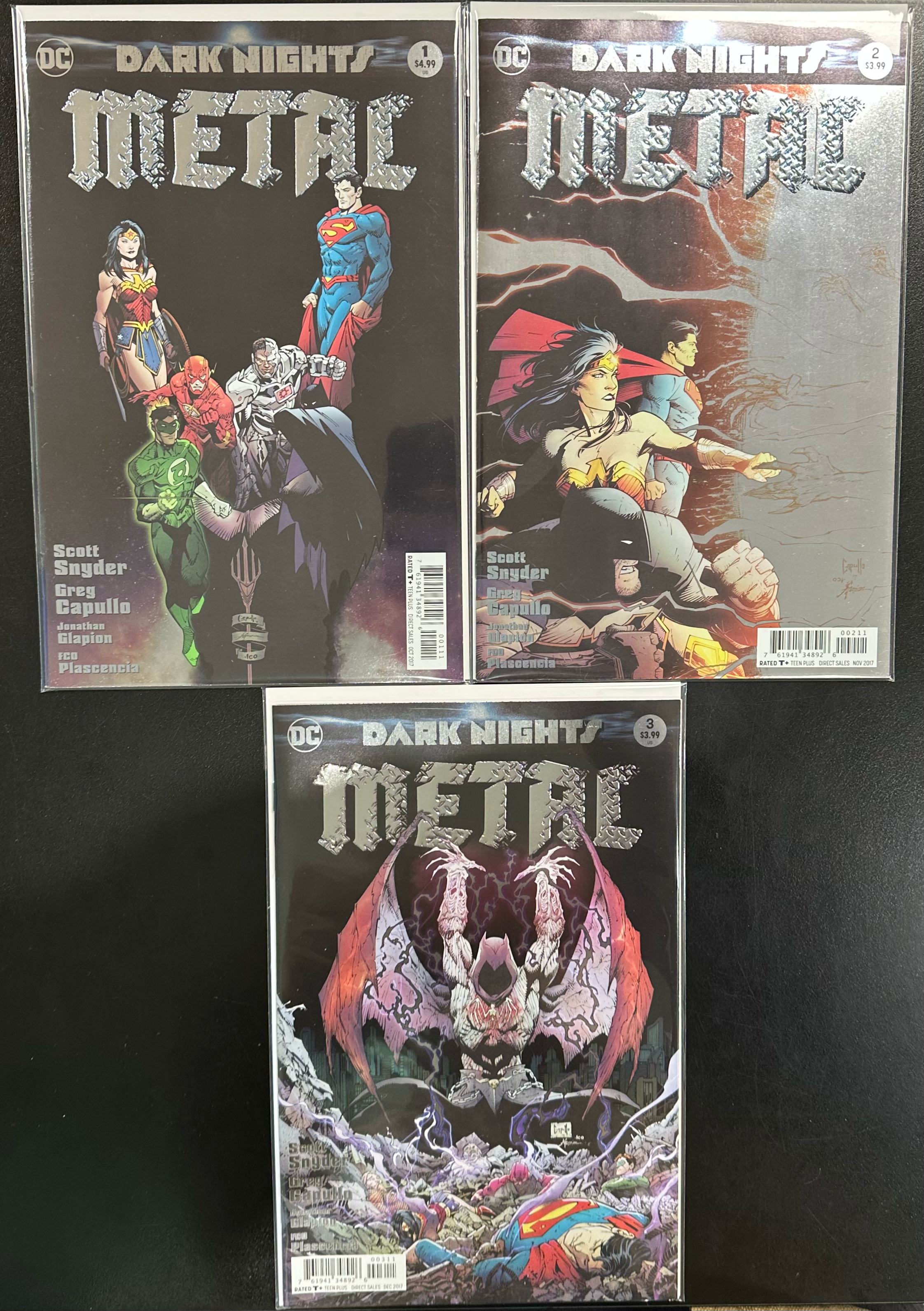 Comic Set - Dark Nights Metal (2017) #1-3 + Tie-In's