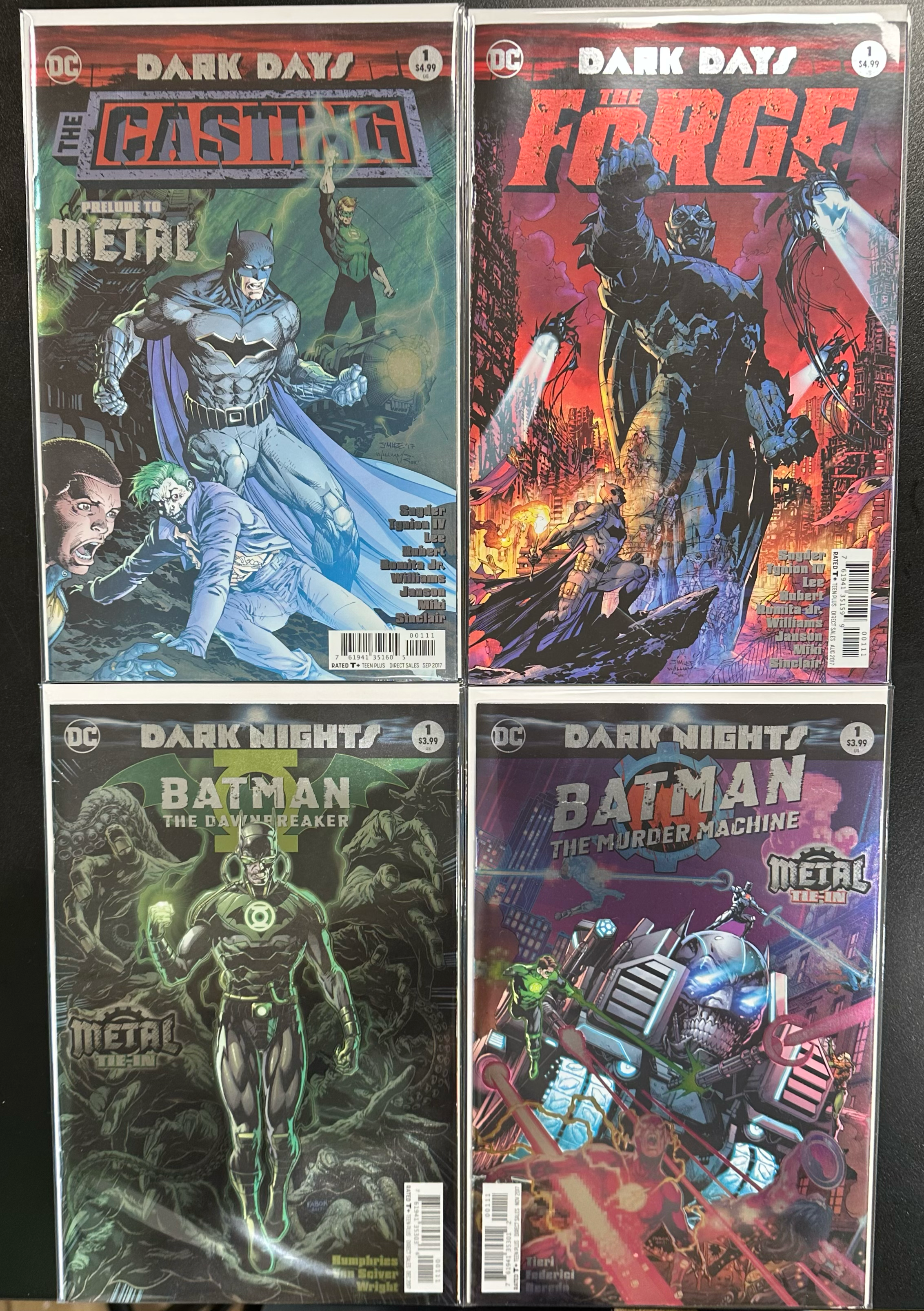 Comic Set - Dark Nights Metal (2017) #1-3 + Tie-In's