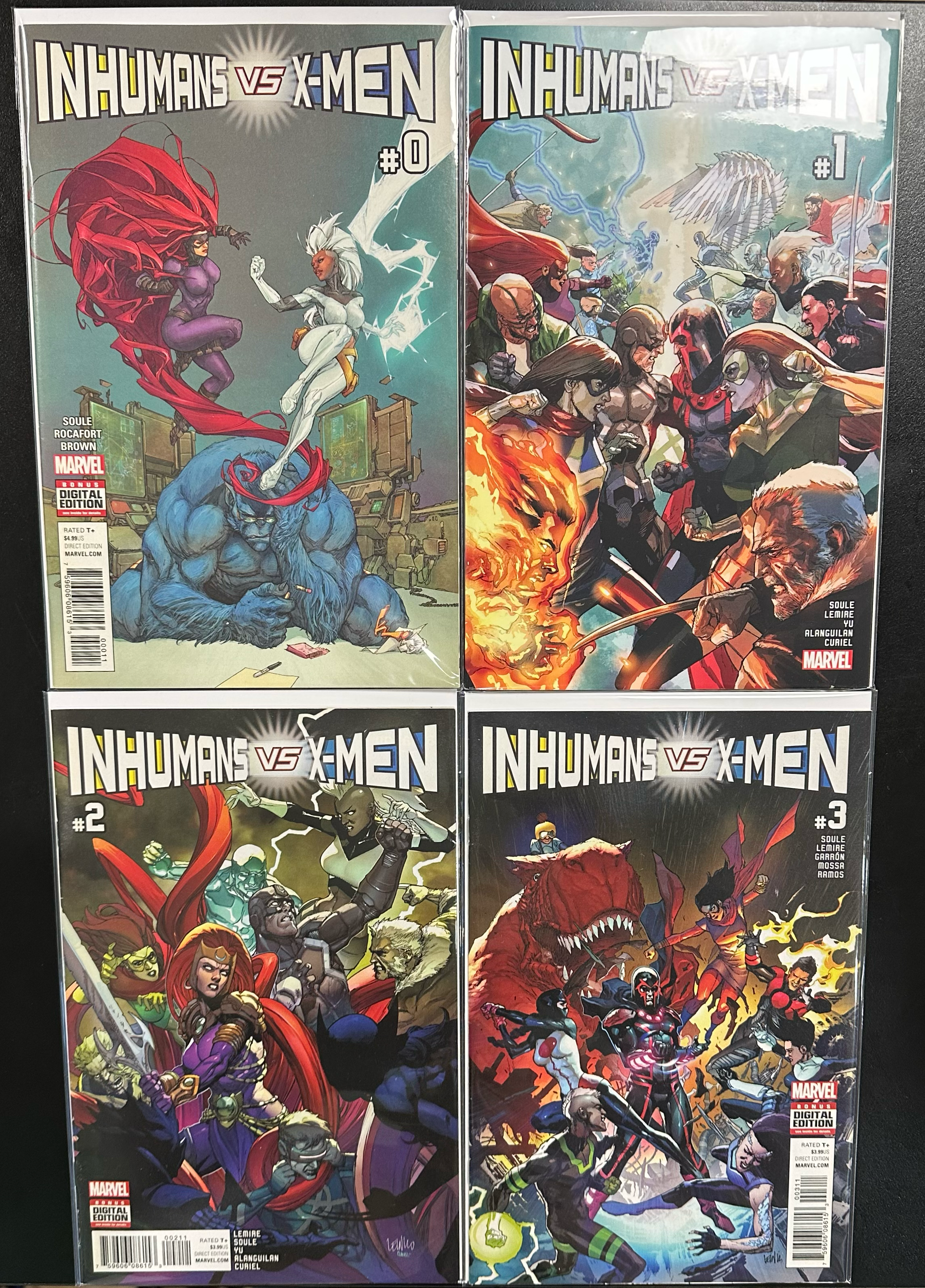 Comic Set - Inhumans Vs X-Men (Complete Series) + Inhumans Prime #1 + X-Men Prime #1