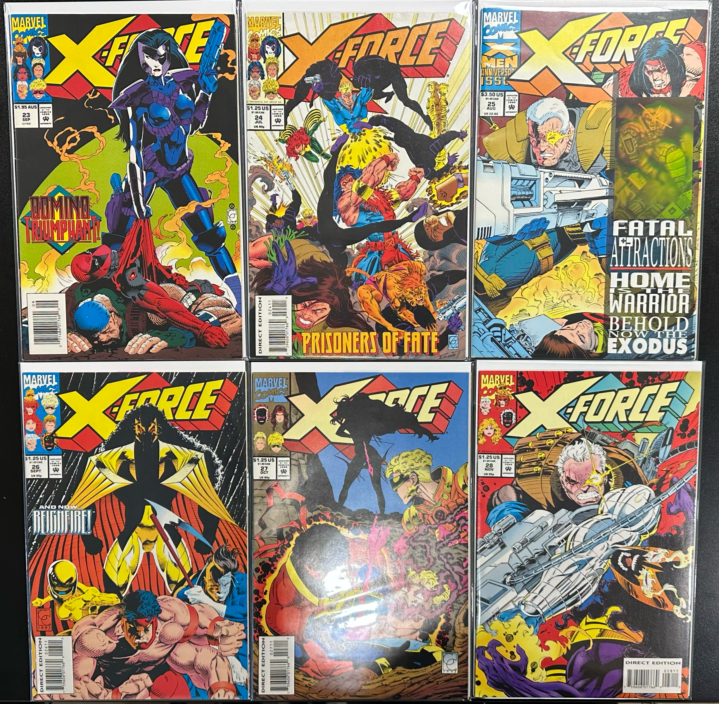 Comic Set - X-Force (1991) #1-79 + #-1 + New Mutants (1982) #100 + X-Force and Cable Annuals