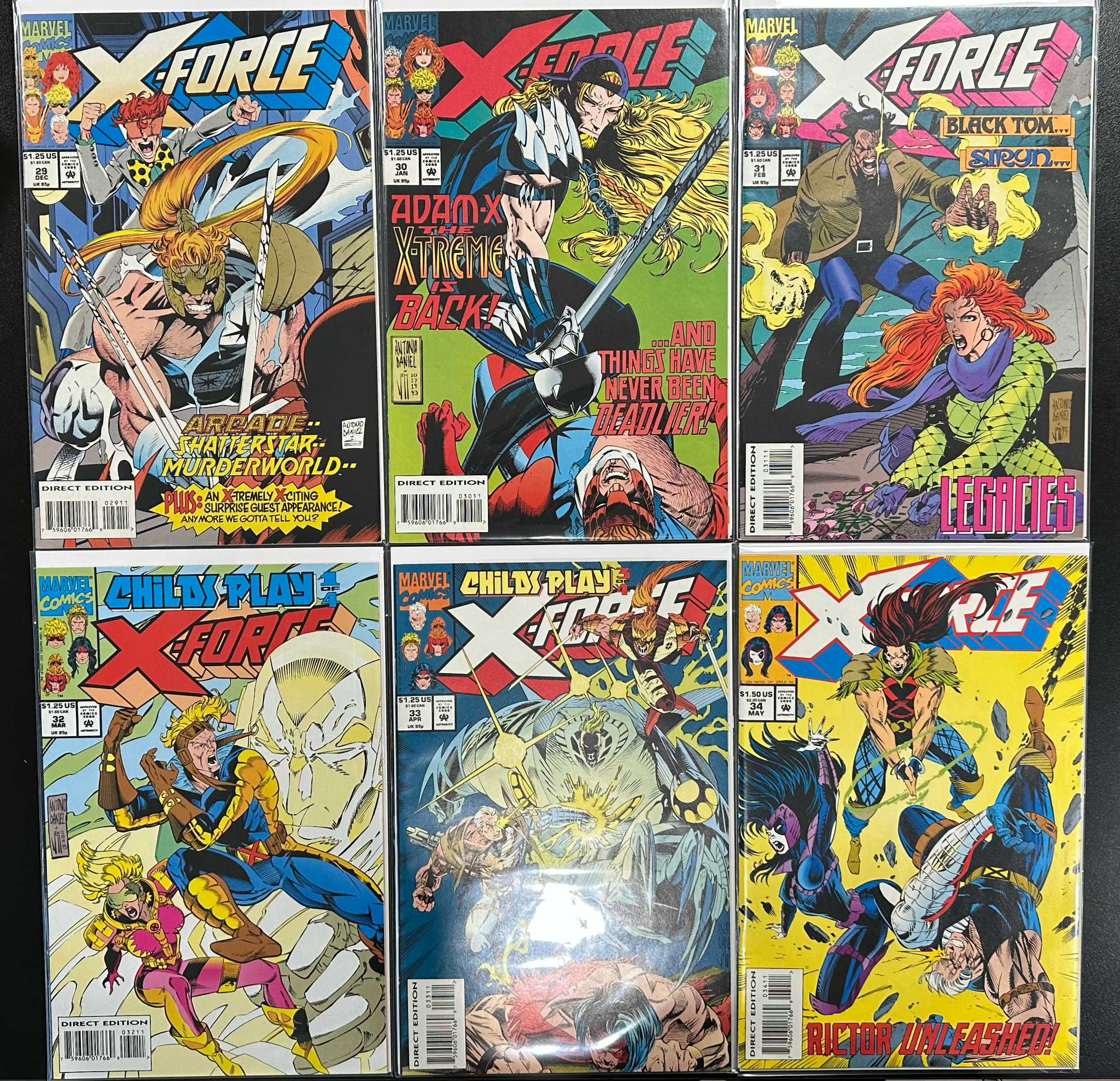 Comic Set - X-Force (1991) #1-79 + #-1 + New Mutants (1982) #100 + X-Force and Cable Annuals