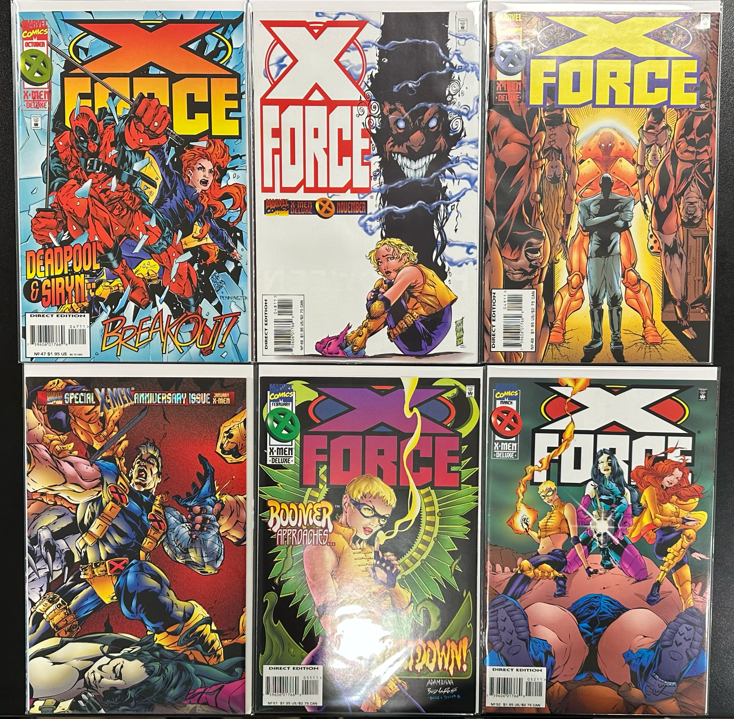 Comic Set - X-Force (1991) #1-79 + #-1 + New Mutants (1982) #100 + X-Force and Cable Annuals