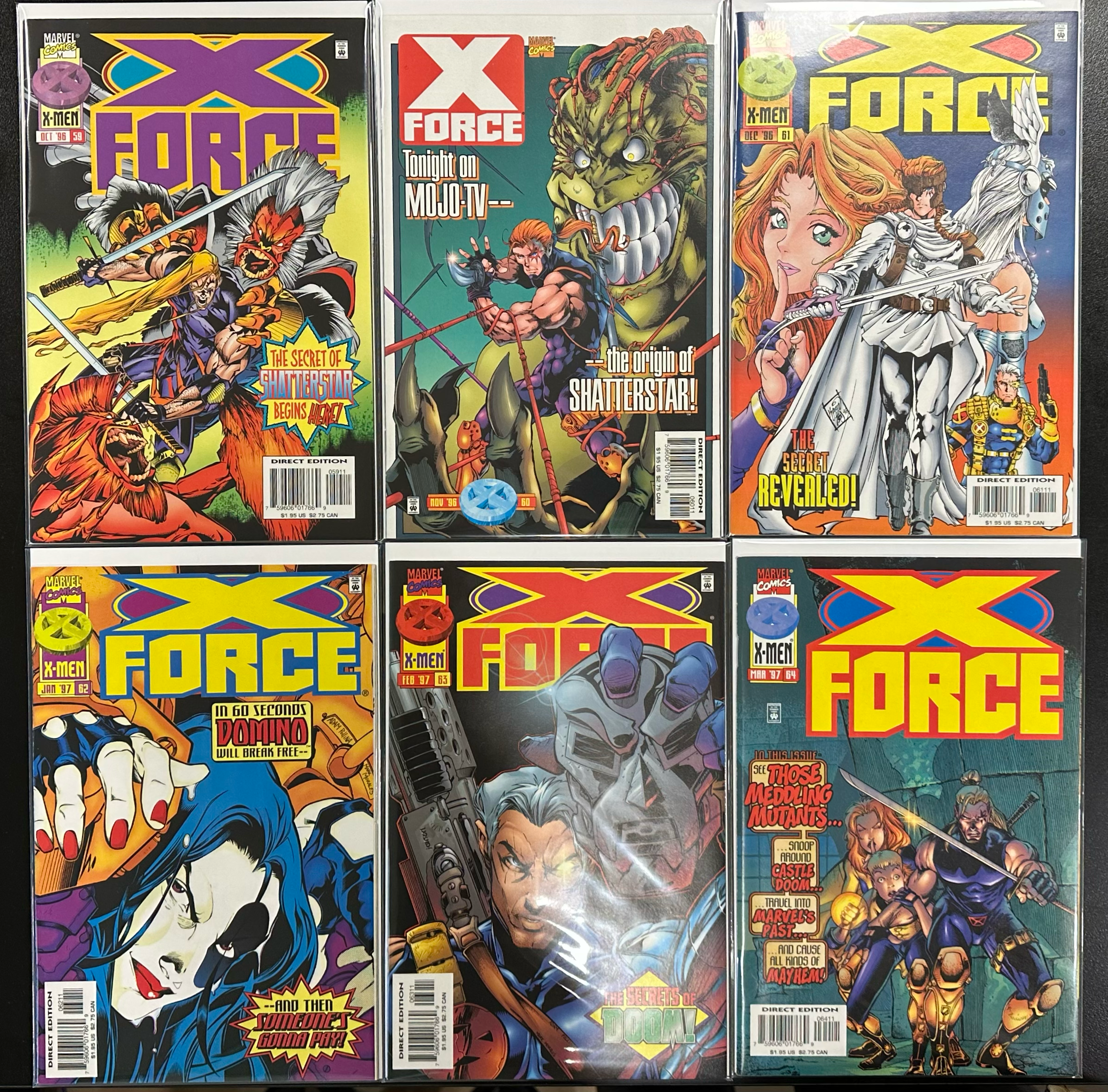 Comic Set - X-Force (1991) #1-79 + #-1 + New Mutants (1982) #100 + X-Force and Cable Annuals