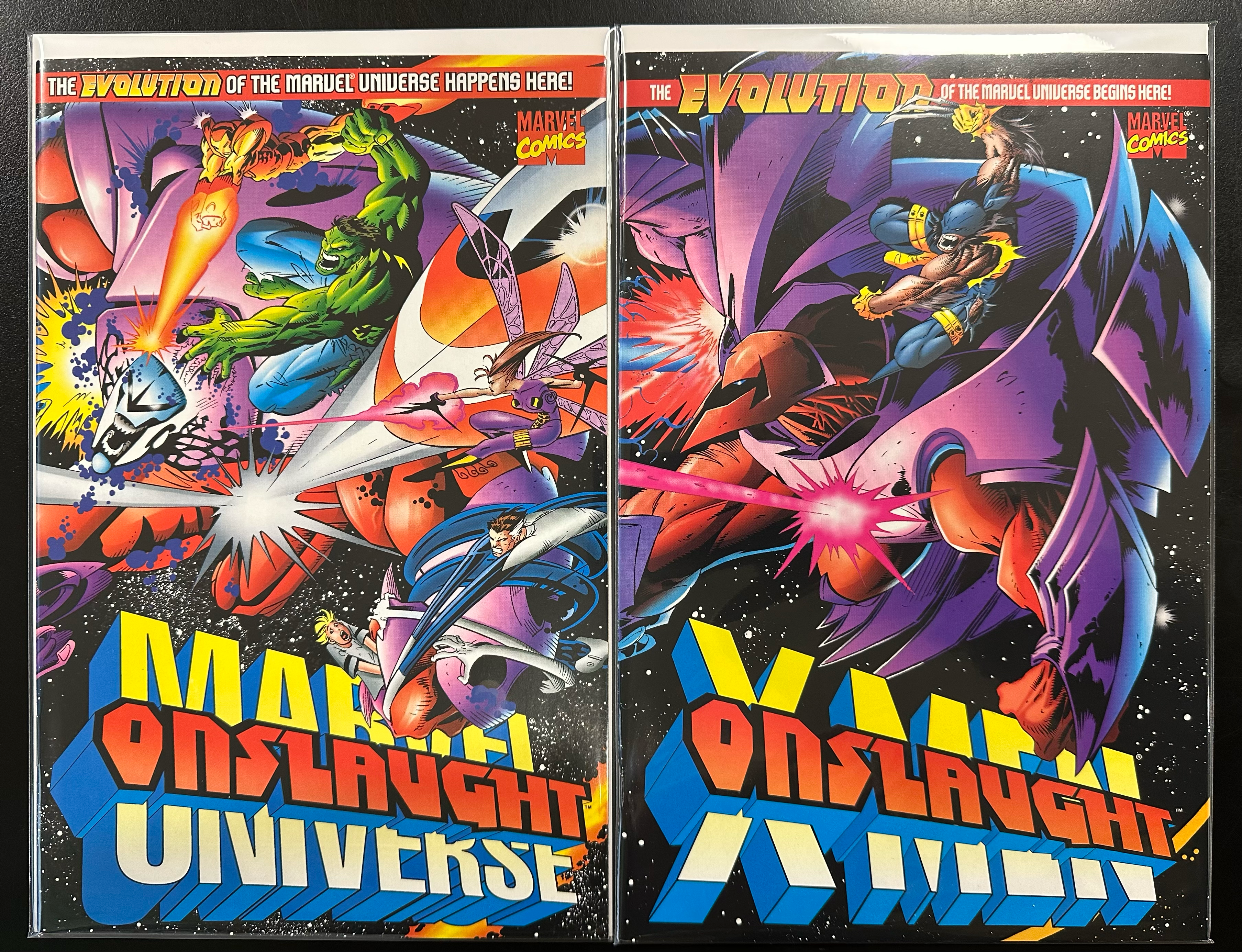 Comic Set - Onslaught: Marvel Universe + Onslaught: X-Men