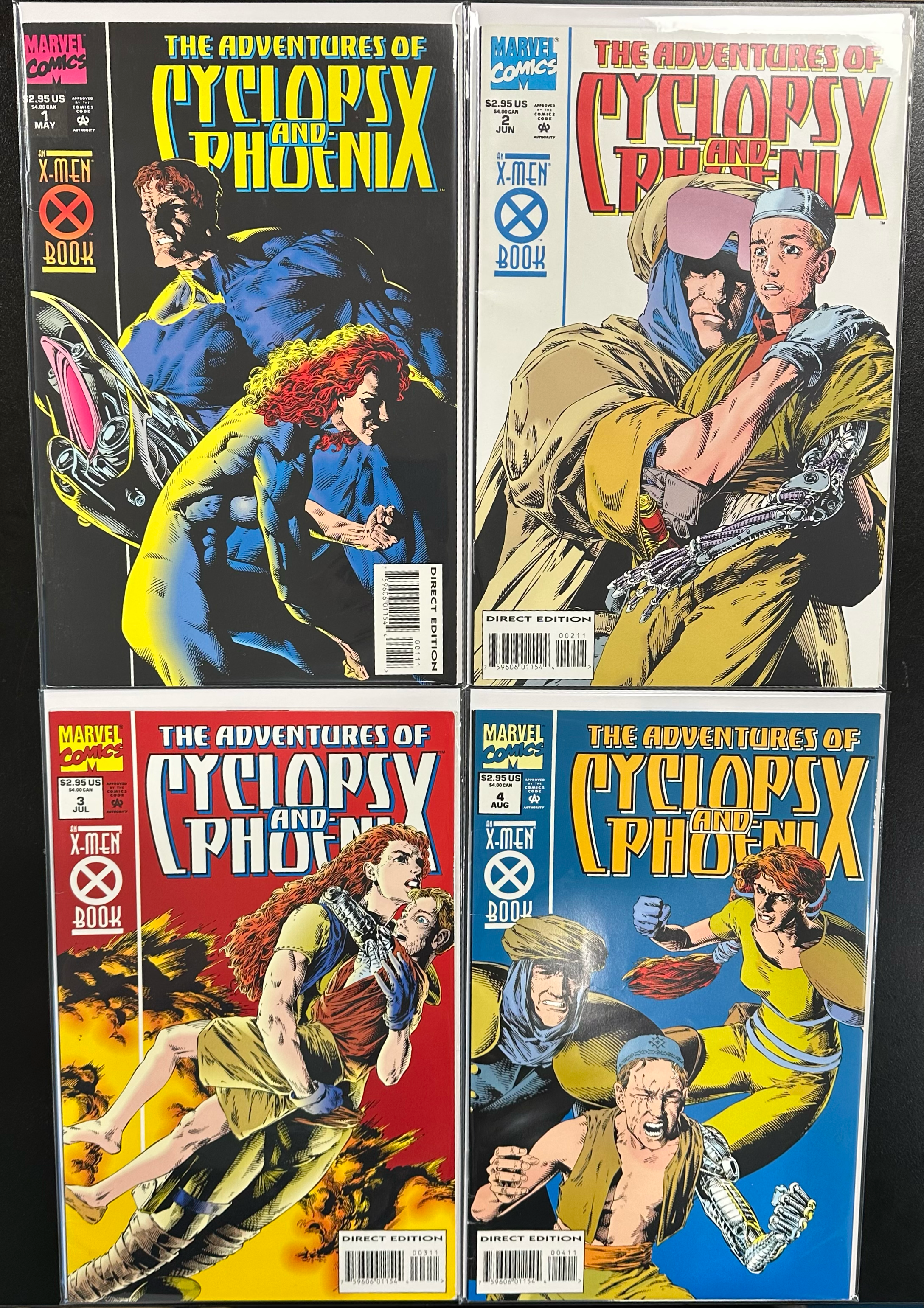Comic Set - Adventures of Cyclops and Phoenix (1994) (Complete Series)