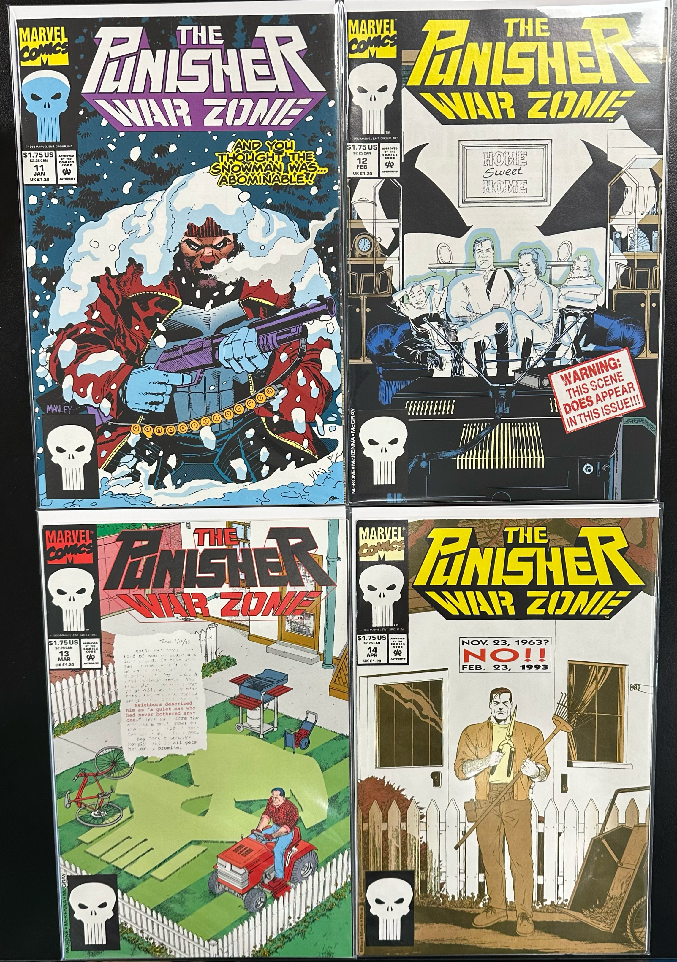 Comic Set - Punisher War Zone (1992) #1-14