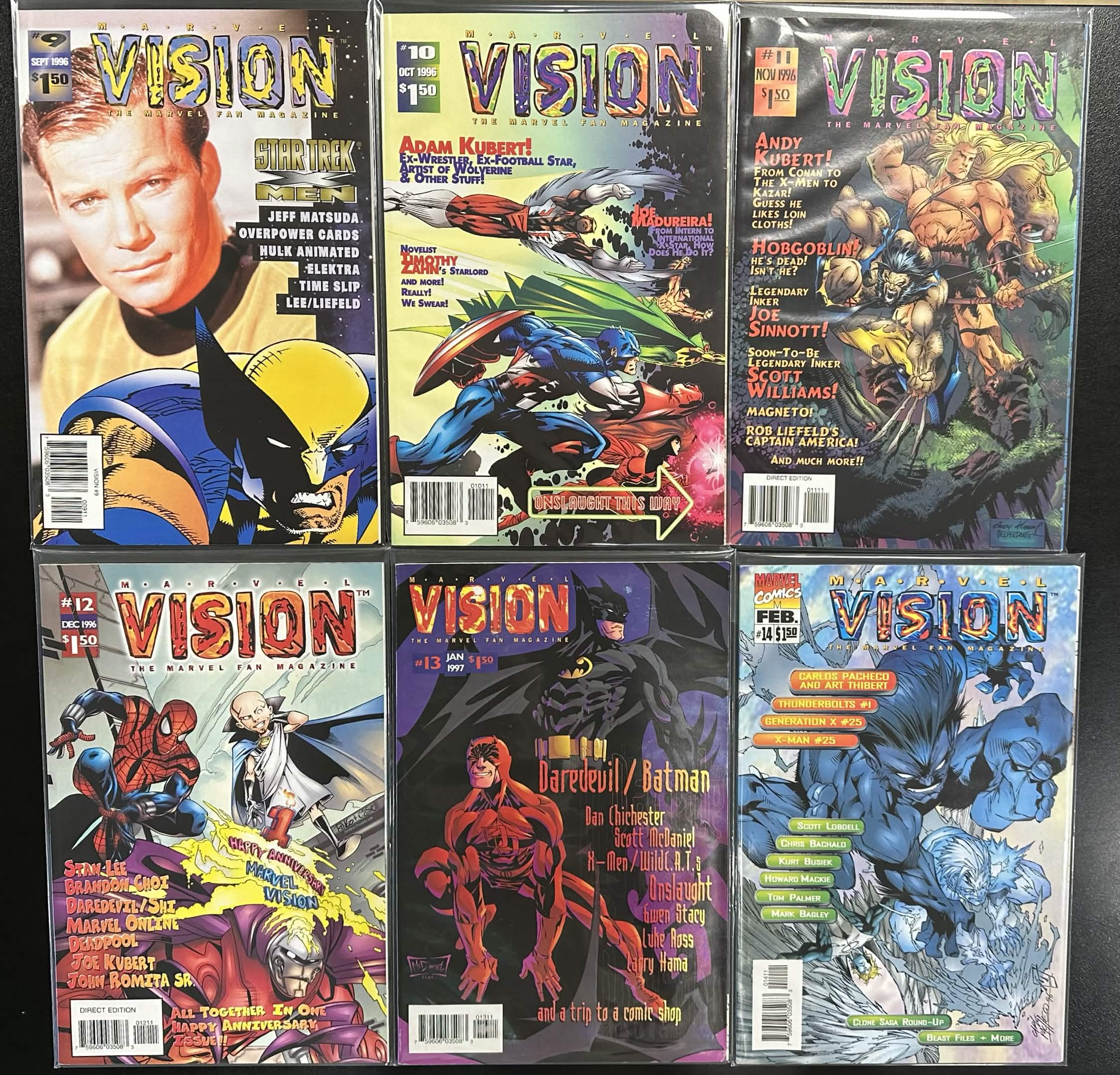 Comic Set - Marvel Vision Magazine (1996) #3 - 19