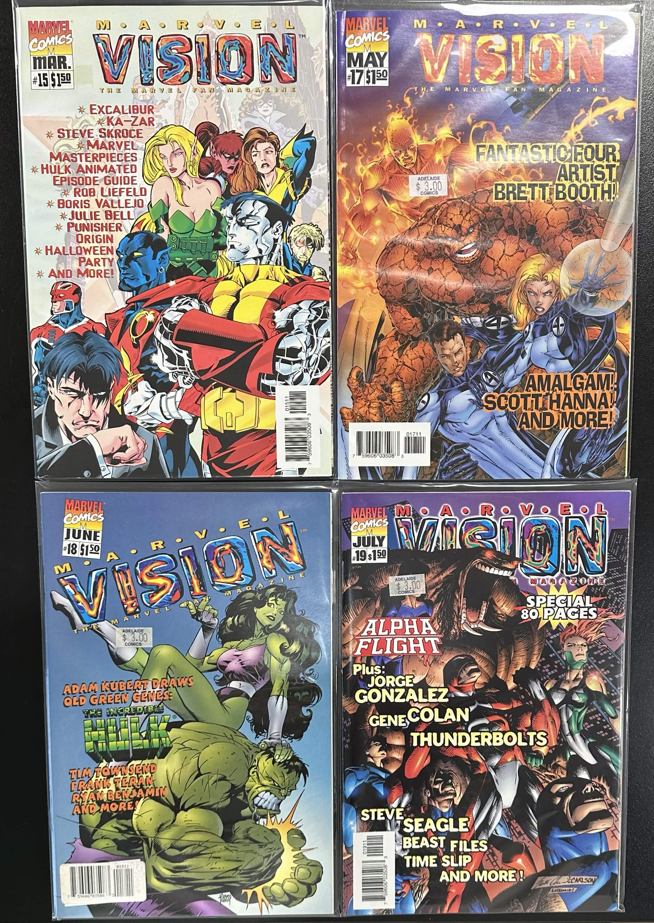 Comic Set - Marvel Vision Magazine (1996) #3 - 19