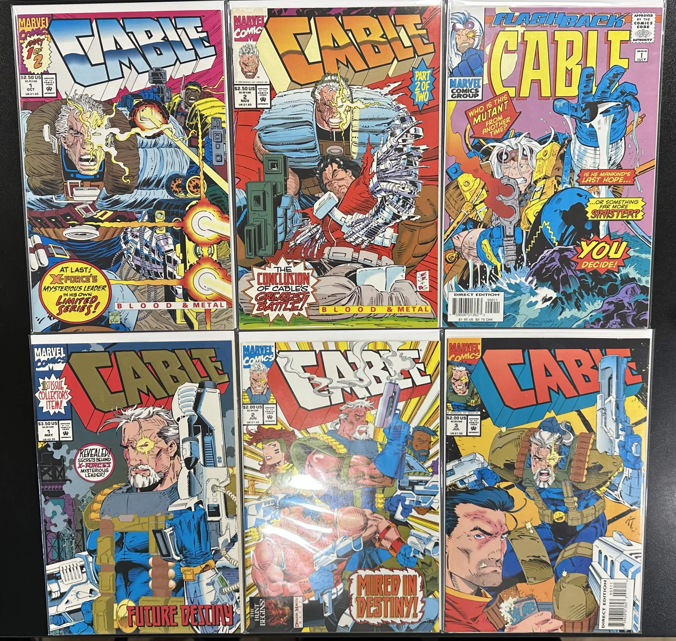 Comic Set - Cable: Blood & Metal (1992) (Complete Series) + Cable (1993) #1-58+ #-1