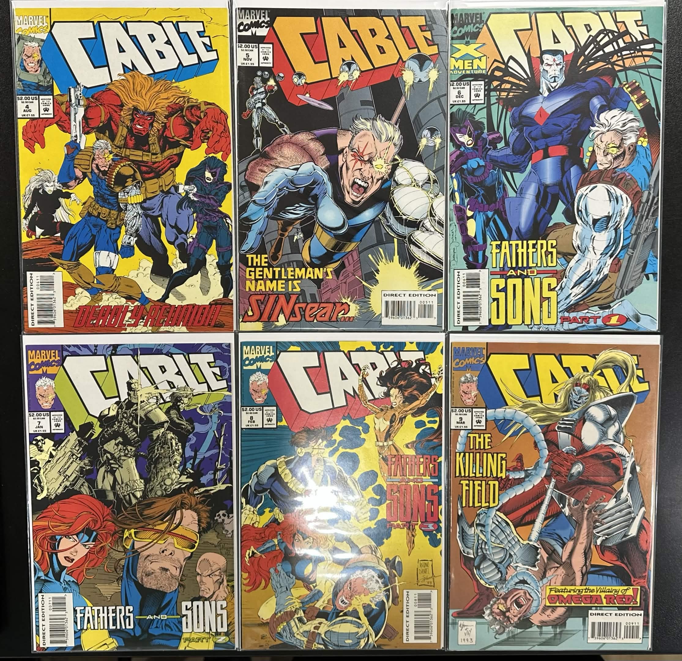 Comic Set - Cable: Blood & Metal (1992) (Complete Series) + Cable (1993) #1-58+ #-1