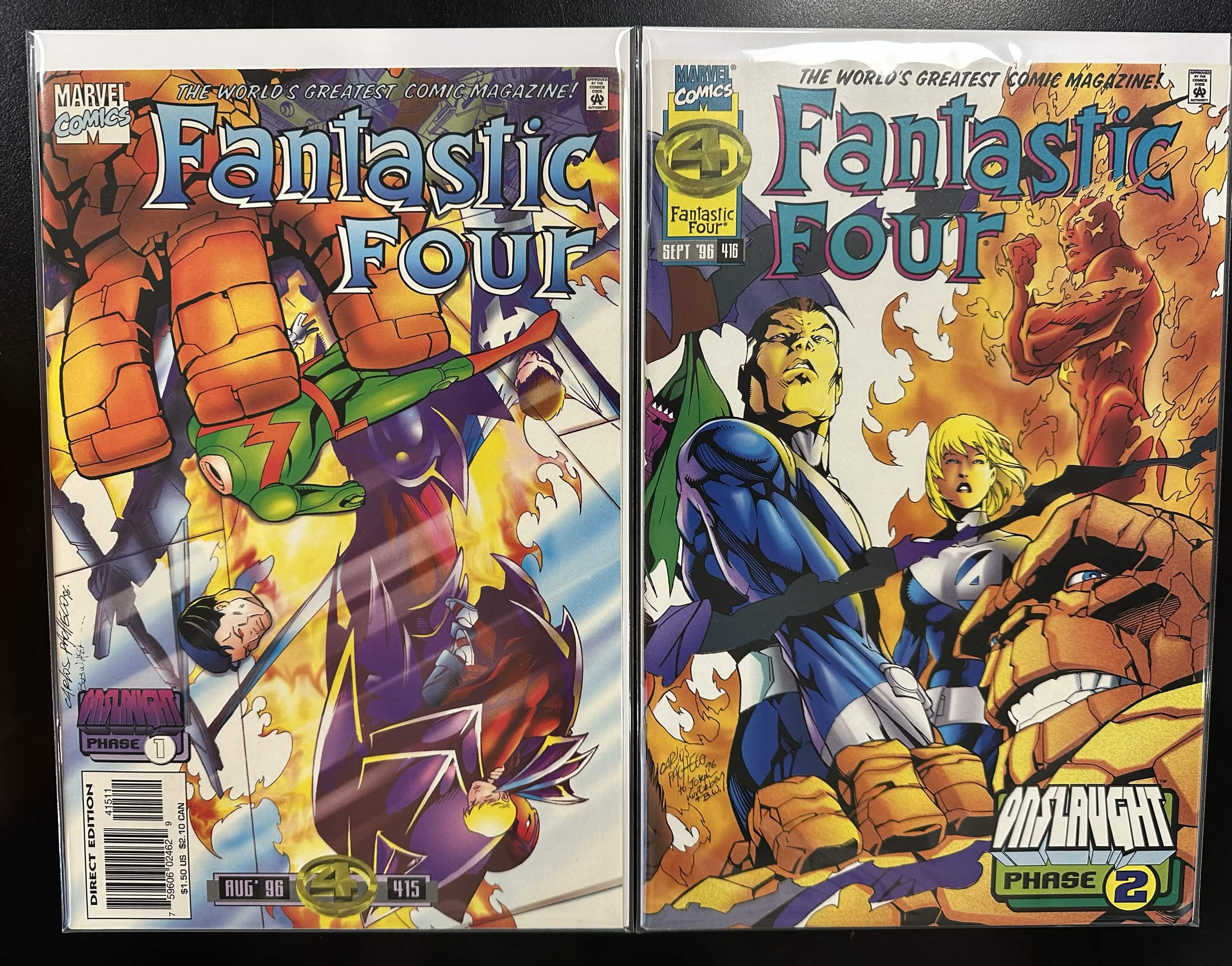 Comic Set - Fantastic Four (1961) #415 + #416